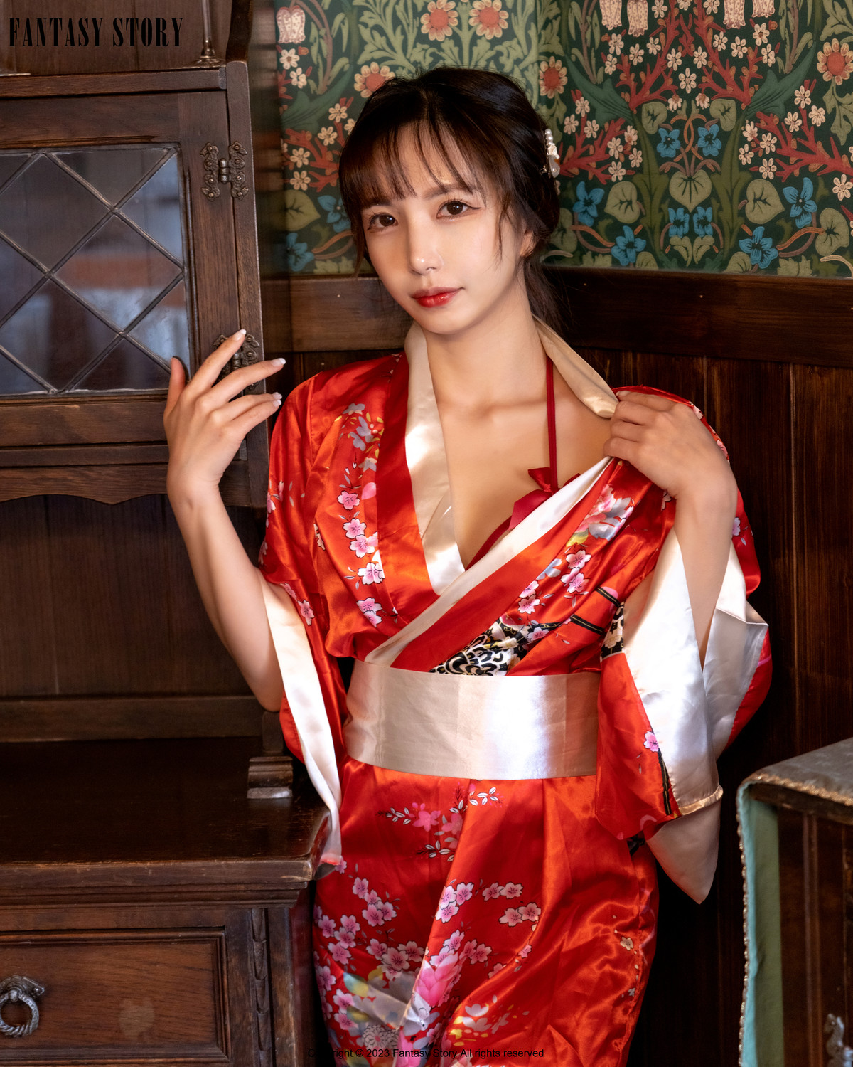 Rua 루아, [Fantasy Story] A Girl in a Red Yukata Set.01の写真 4