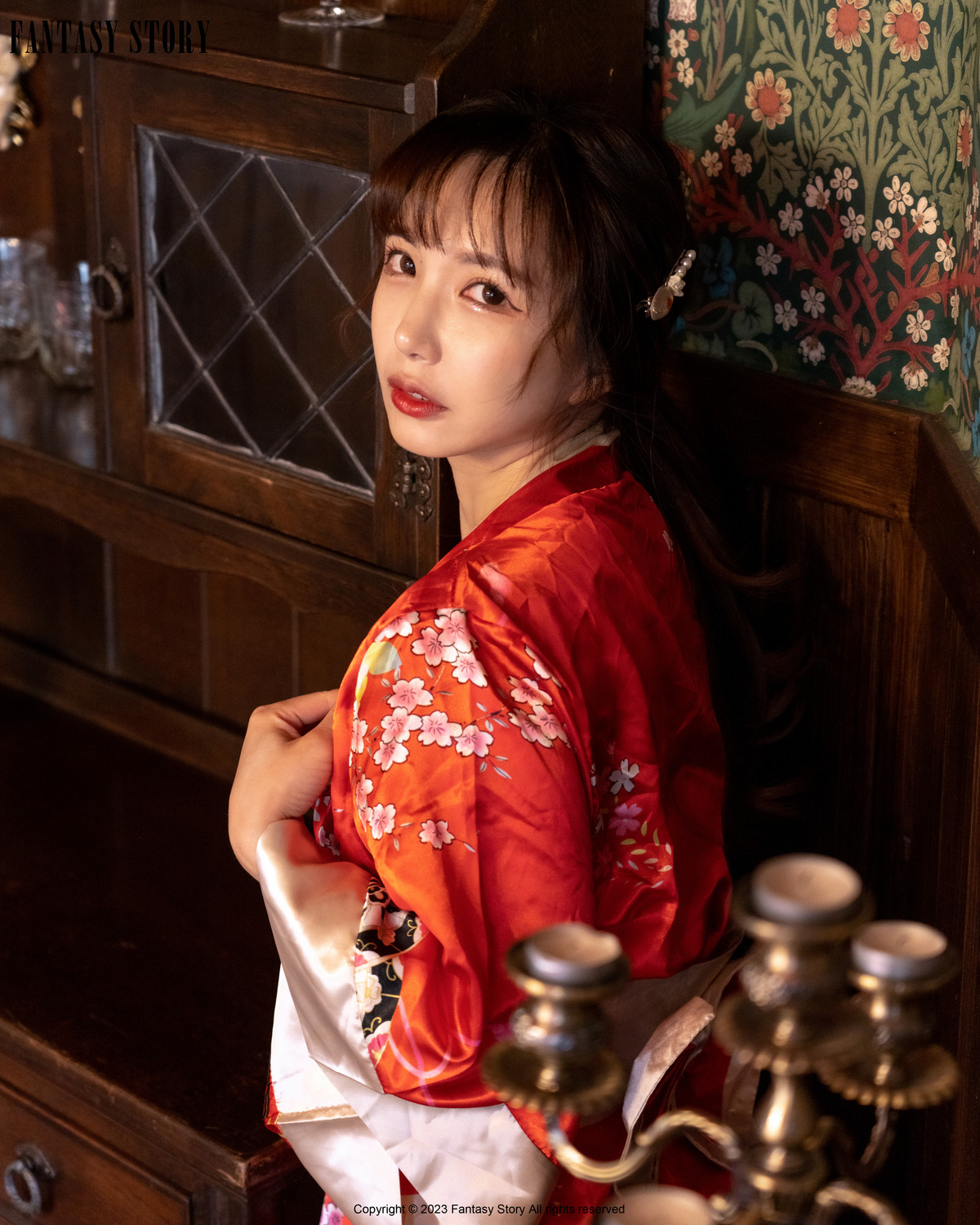 Rua 루아, [Fantasy Story] A Girl in a Red Yukata Set.01の写真 6