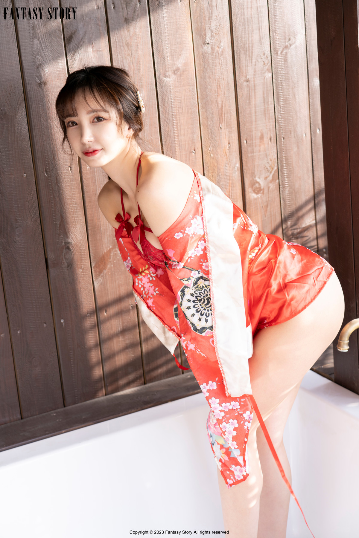 Rua 루아, [Fantasy Story] A Girl in a Red Yukata Set.01の写真 51
