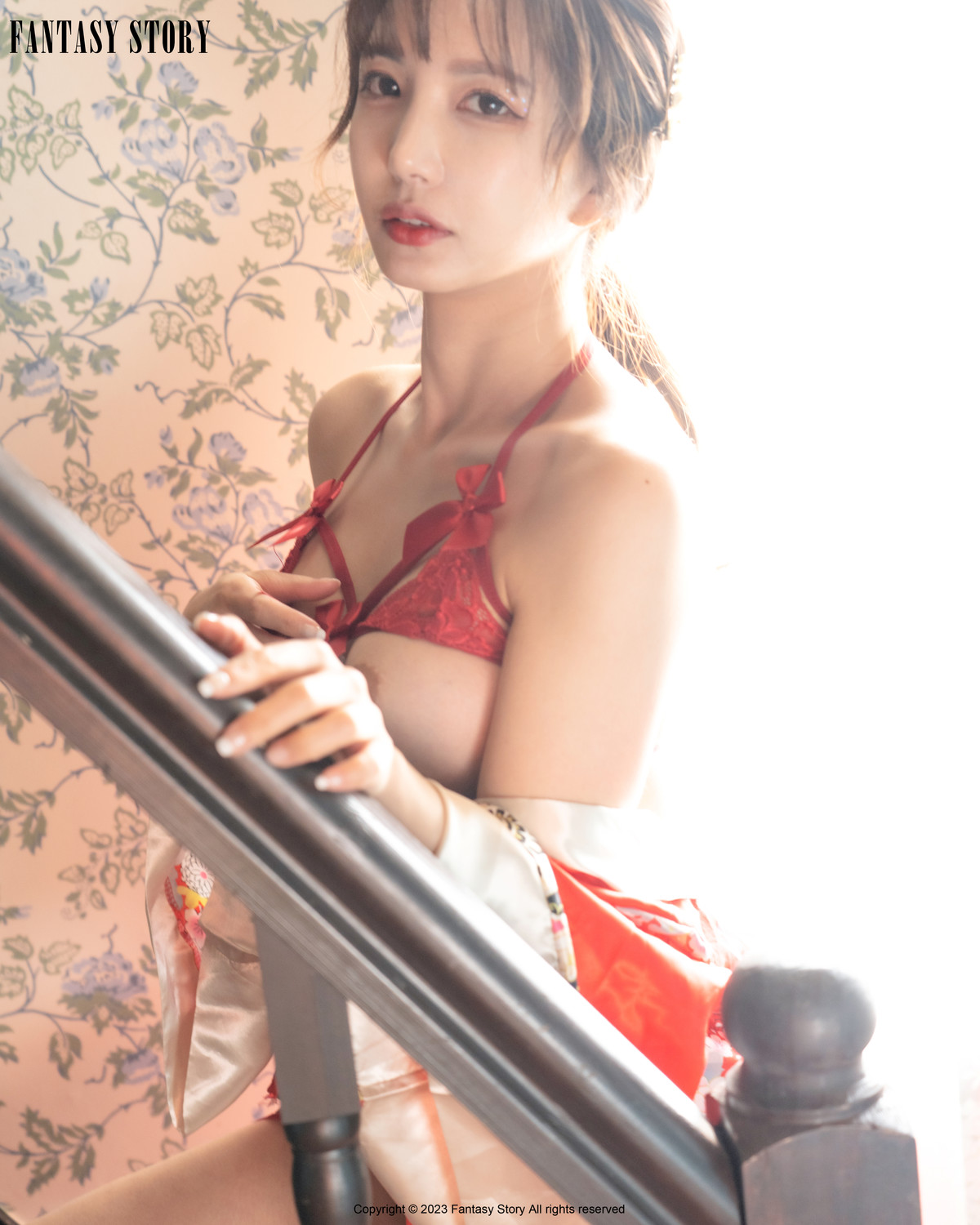 Rua 루아, [Fantasy Story] A Girl in a Red Yukata Set.01の写真 53