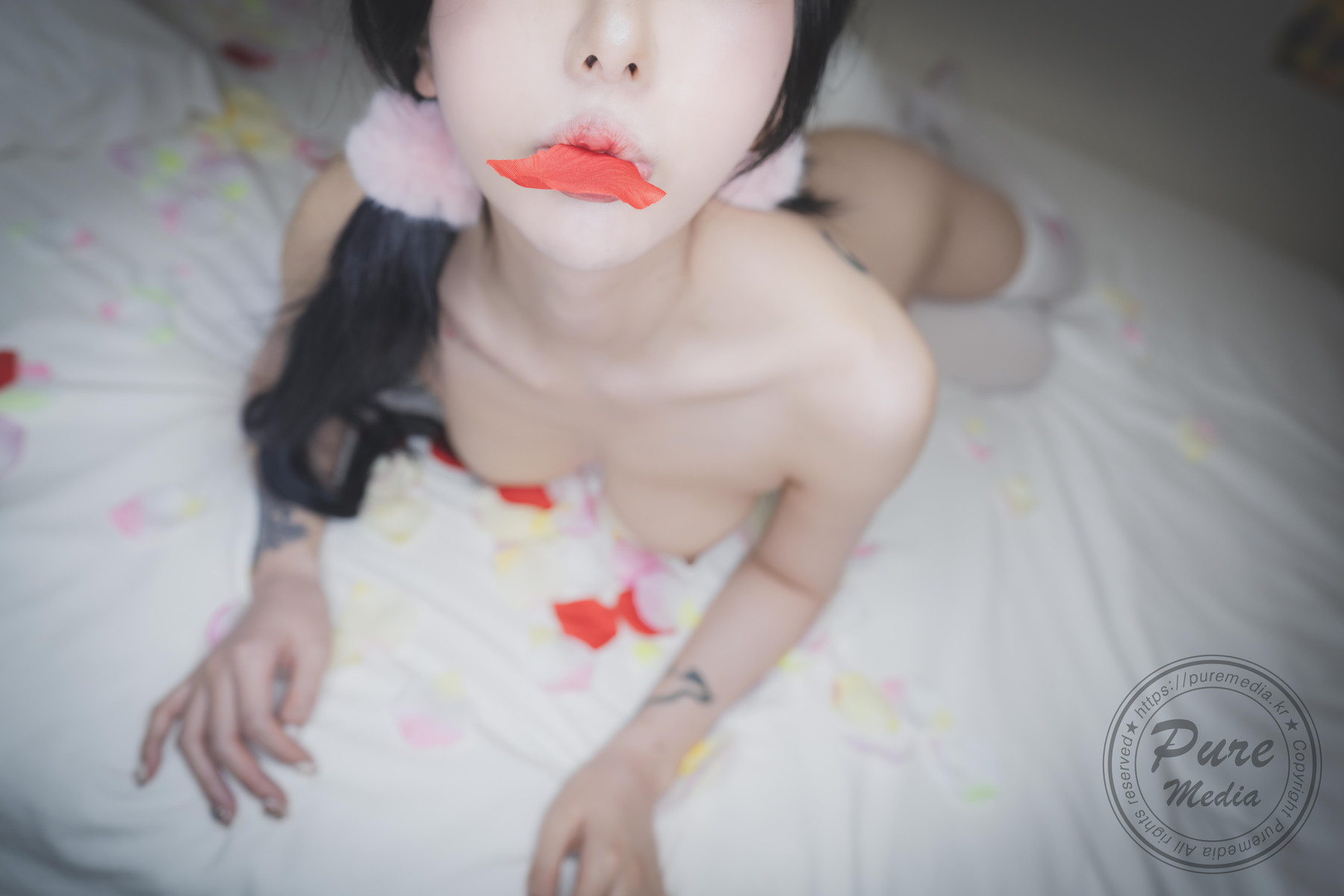 Jia 지아, [PURE MEDIA] Naked cat on the sofa Set.02の写真 36