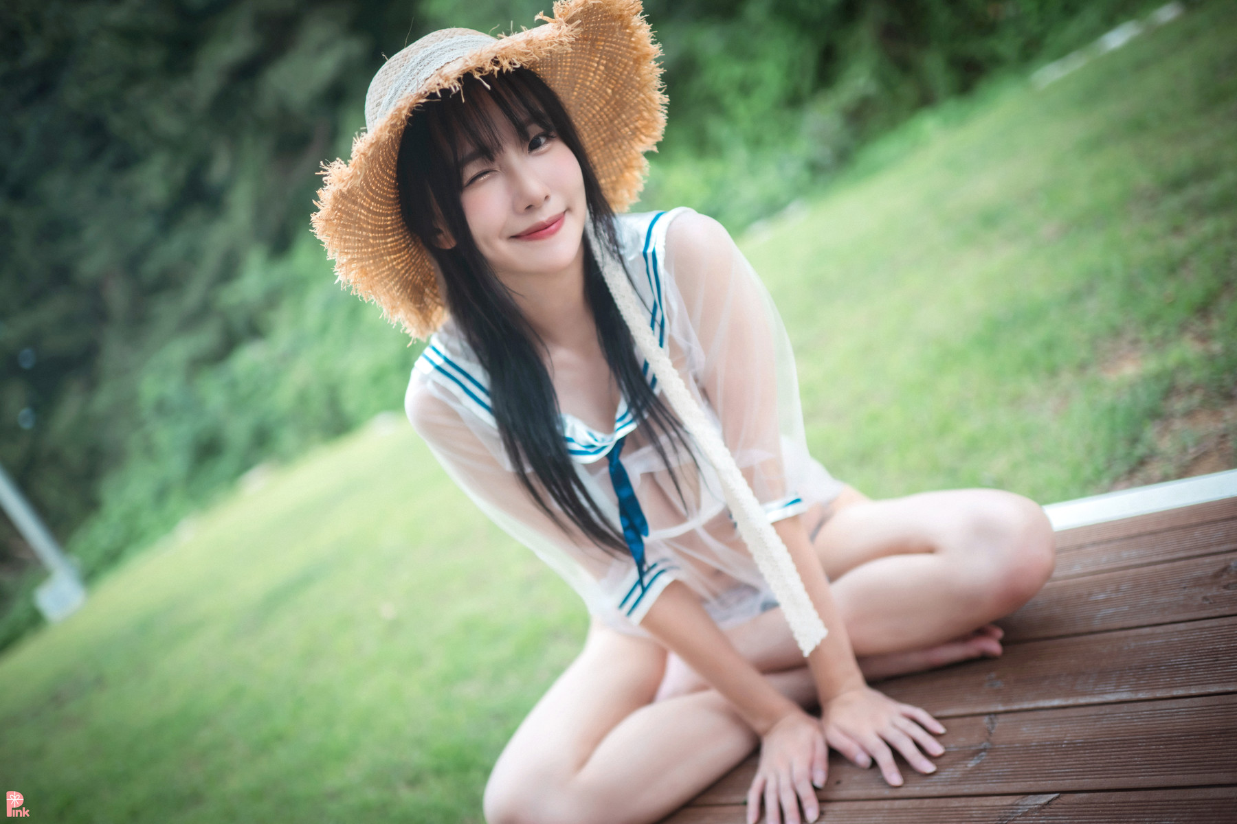 Lee Ahrin 이아린, [PINK] Bikini Day Set.01の写真 31