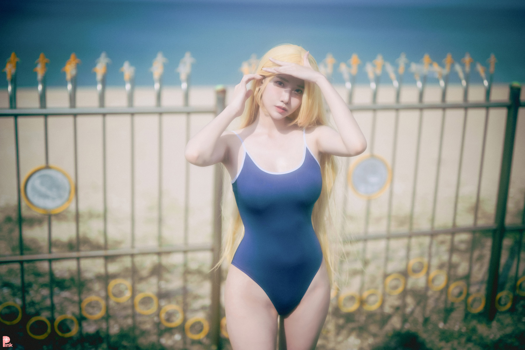 Lee Ahrin 이아린, [PINK] Meet Me in The Summer Set.01の写真 5