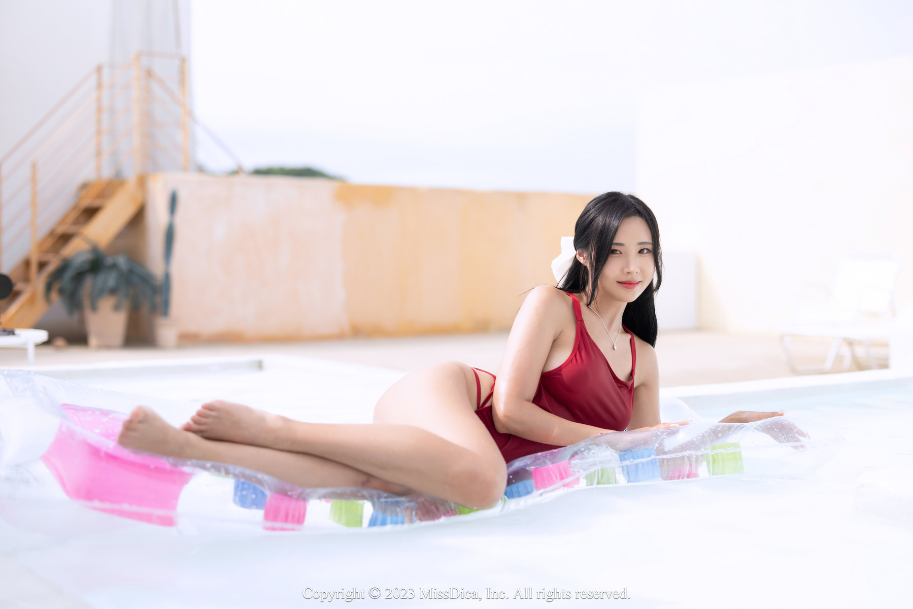 Habin 하빈, [MissDica] Habin’s Rooftop Poolside Fantasy Set.02の写真 25