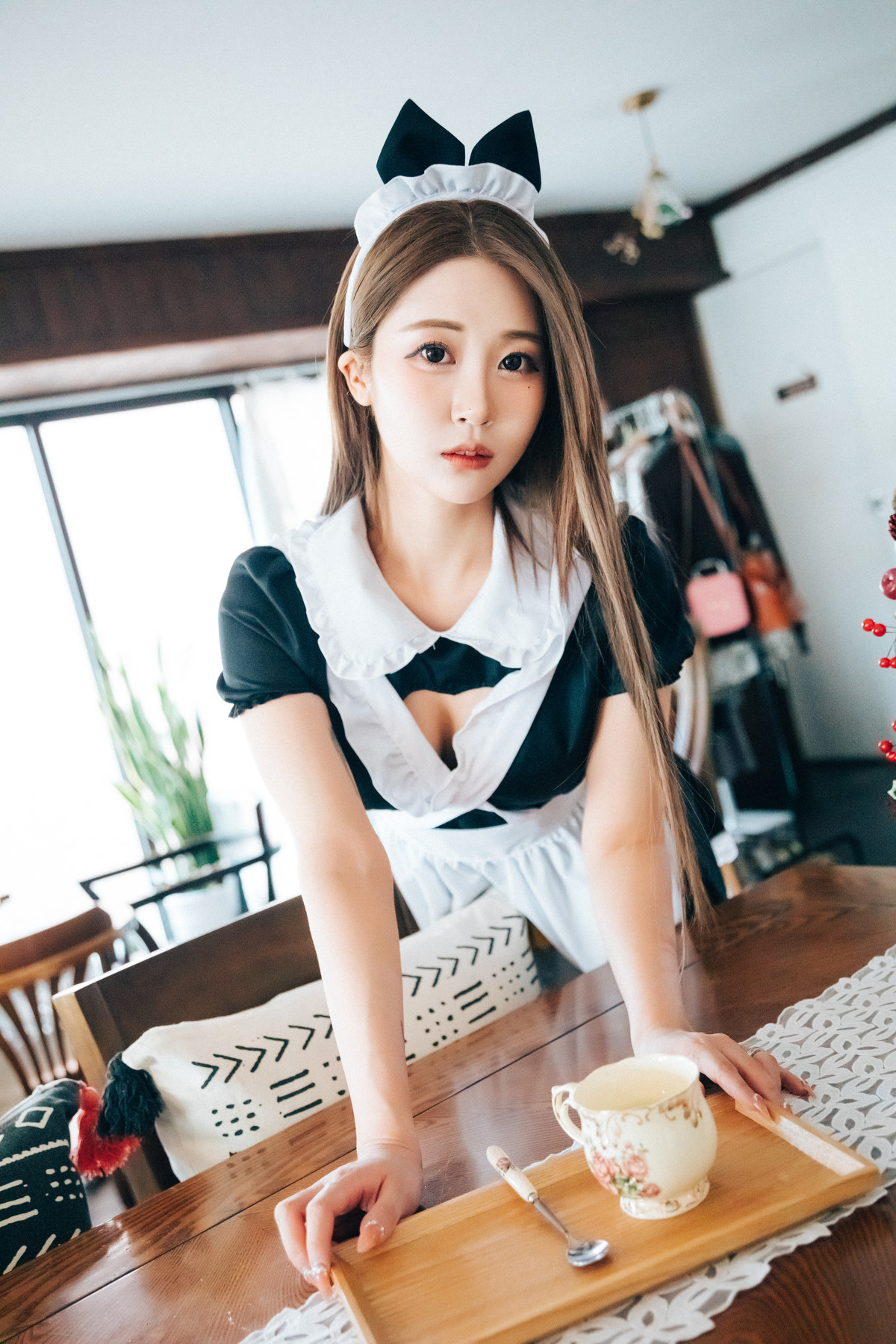 Jeong Bomi 정보미, [Loozy] Maid Cafe +S.Ver Set.01の写真 6
