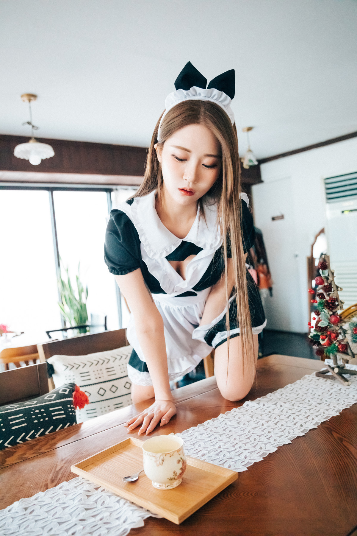 Jeong Bomi 정보미, [Loozy] Maid Cafe +S.Ver Set.01の写真 8