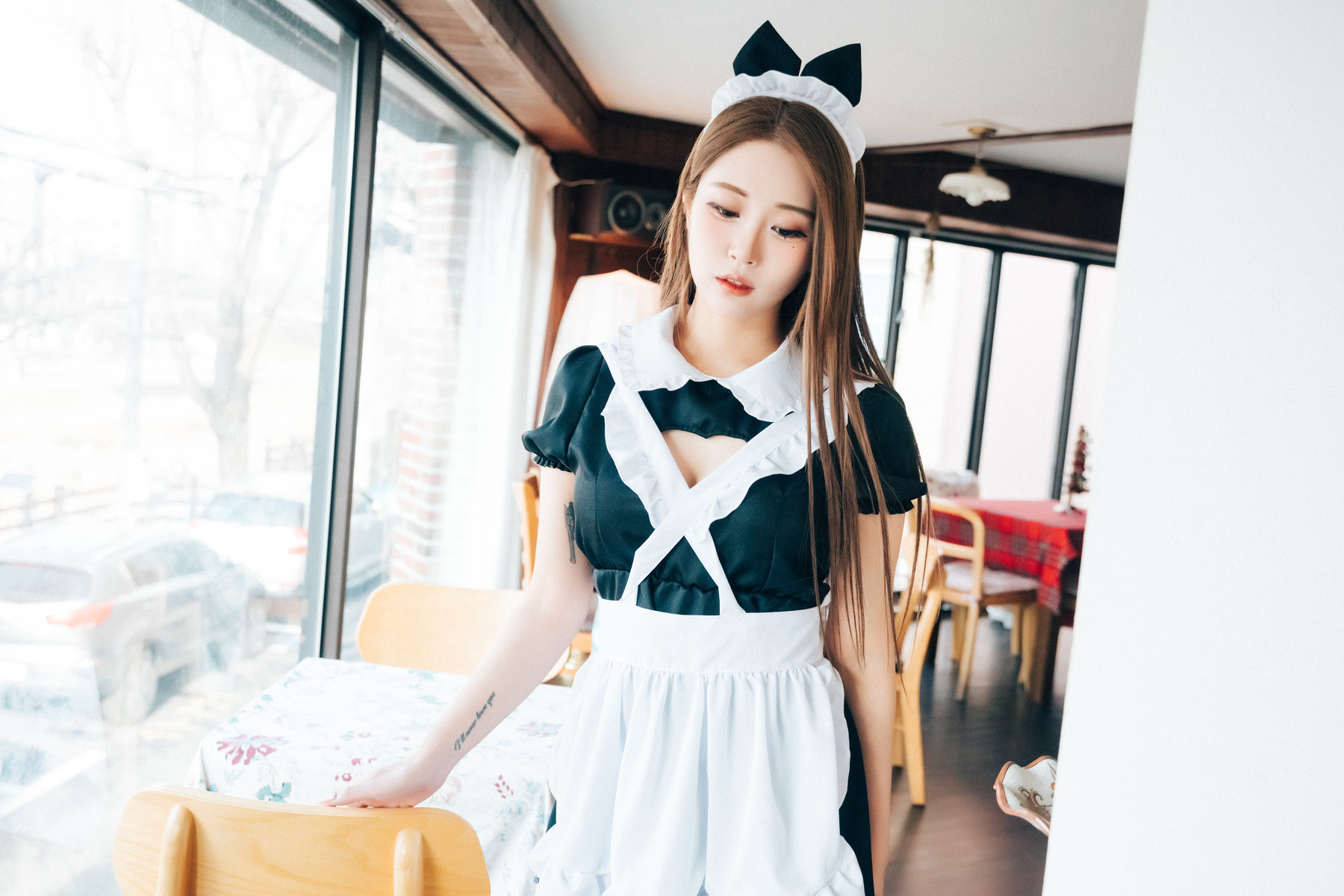 Jeong Bomi 정보미, [Loozy] Maid Cafe +S.Ver Set.01の写真 12