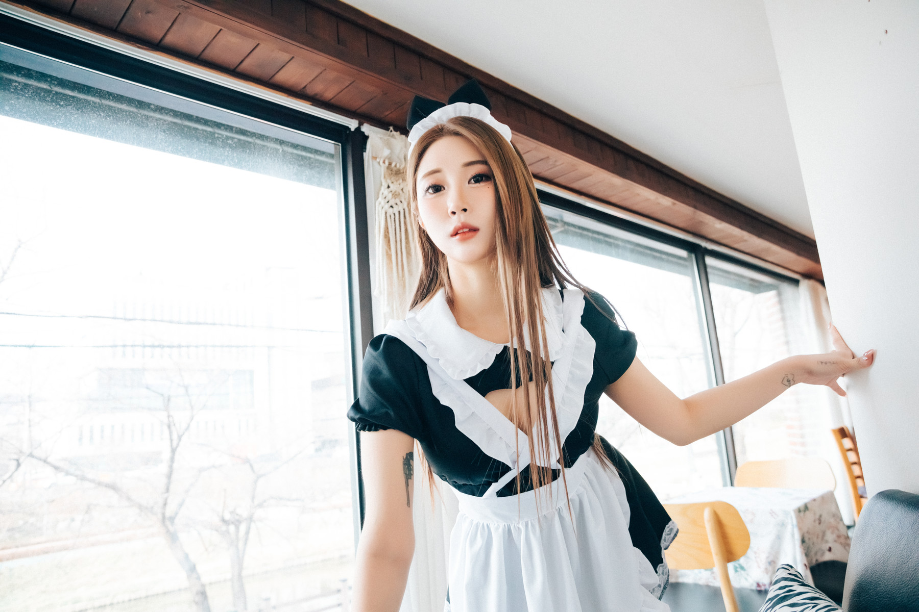 Jeong Bomi 정보미, [Loozy] Maid Cafe +S.Ver Set.01の写真 14
