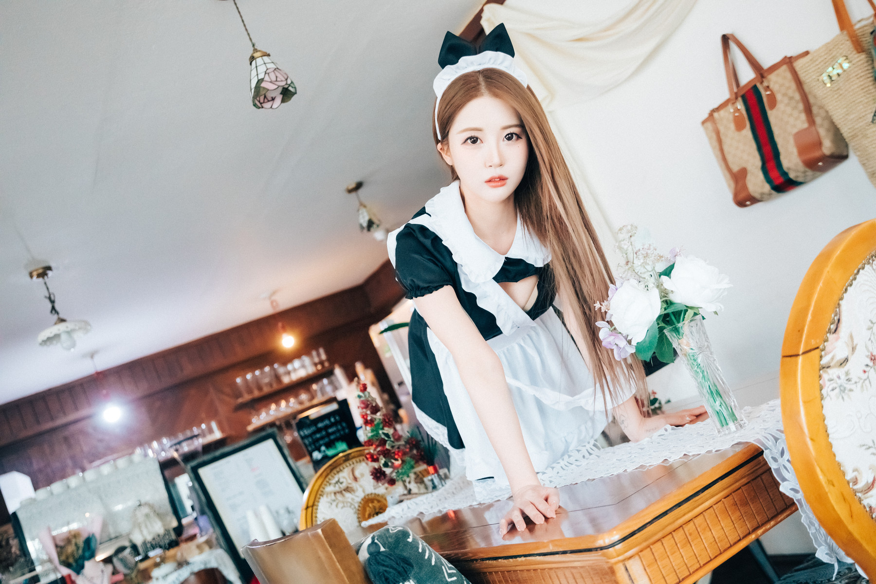 Jeong Bomi 정보미, [Loozy] Maid Cafe +S.Ver Set.01の写真 26