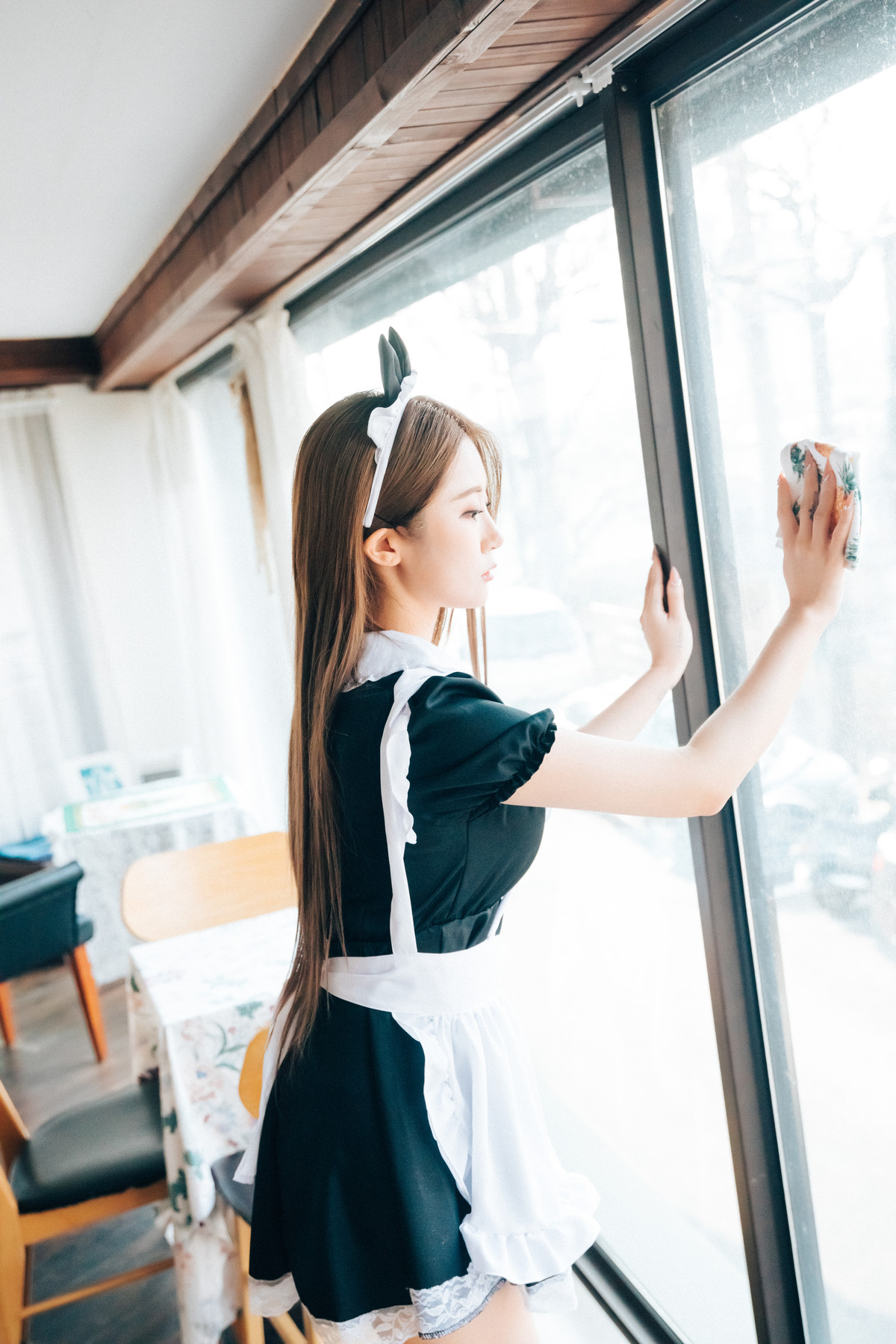 Jeong Bomi 정보미, [Loozy] Maid Cafe +S.Ver Set.03の写真 45