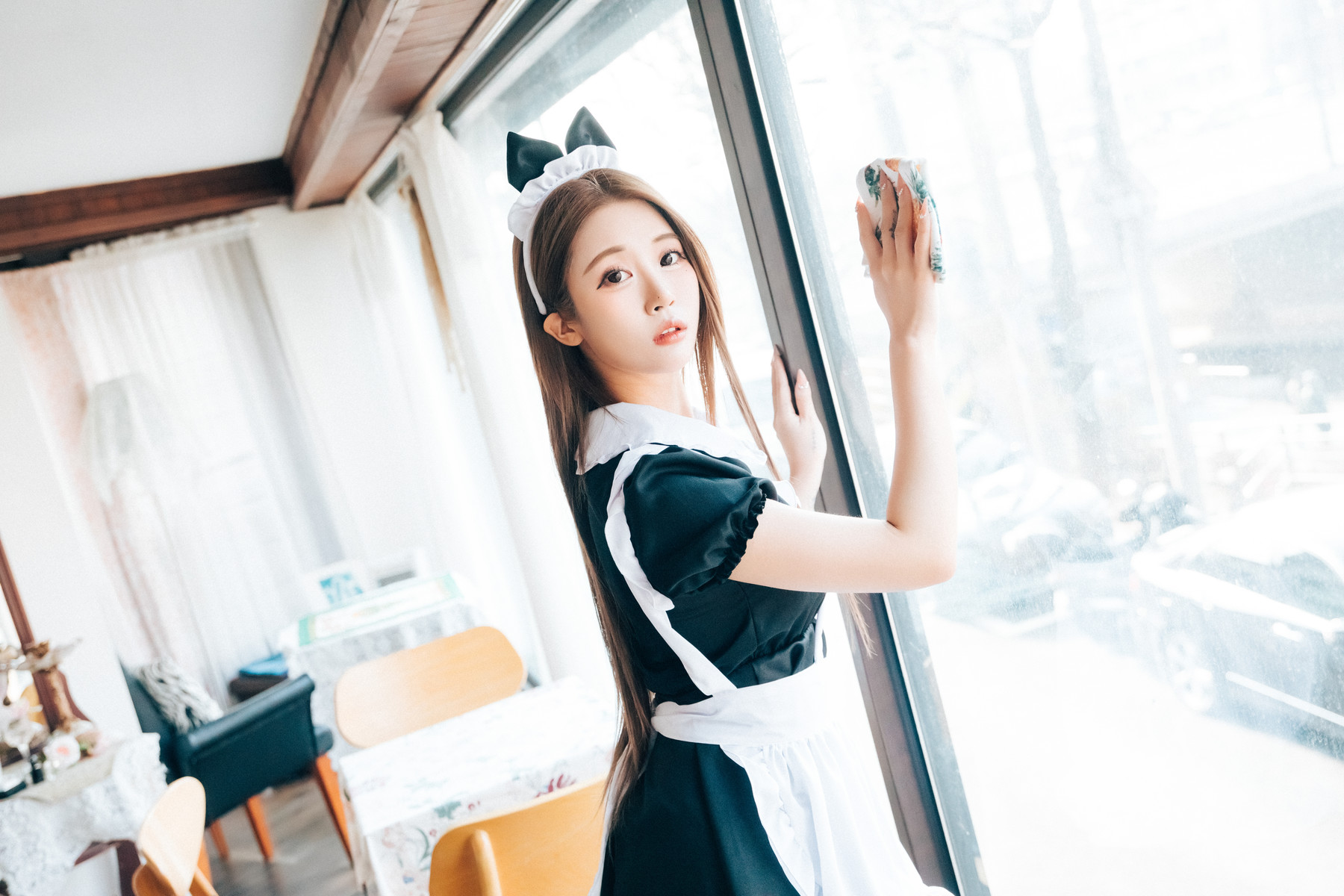 Jeong Bomi 정보미, [Loozy] Maid Cafe +S.Ver Set.03の写真 46