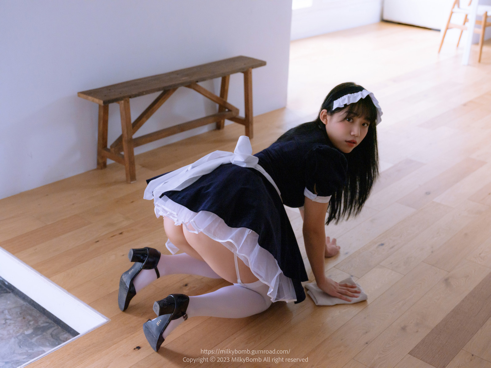 Yui 유이, [MilkyBomb] Maid Set.03の写真 9