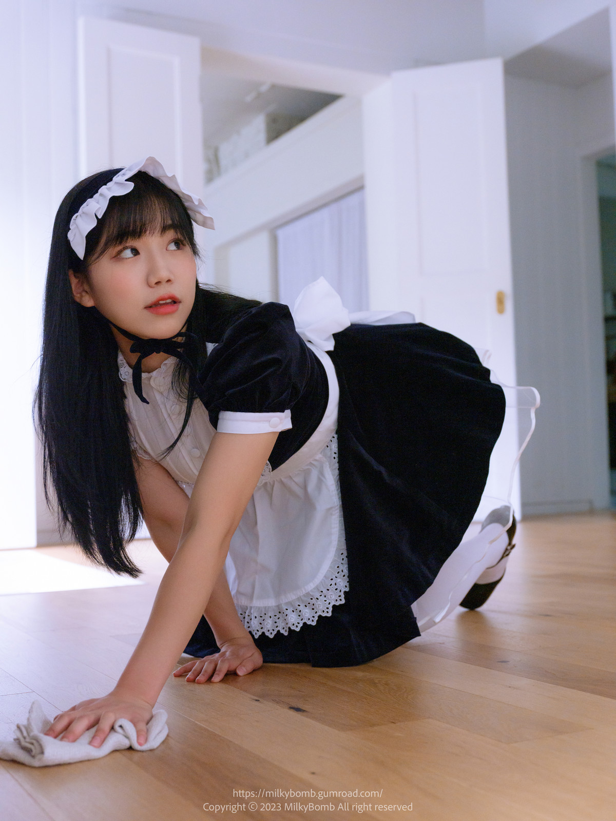 Yui 유이, [MilkyBomb] Maid Set.03の写真 16