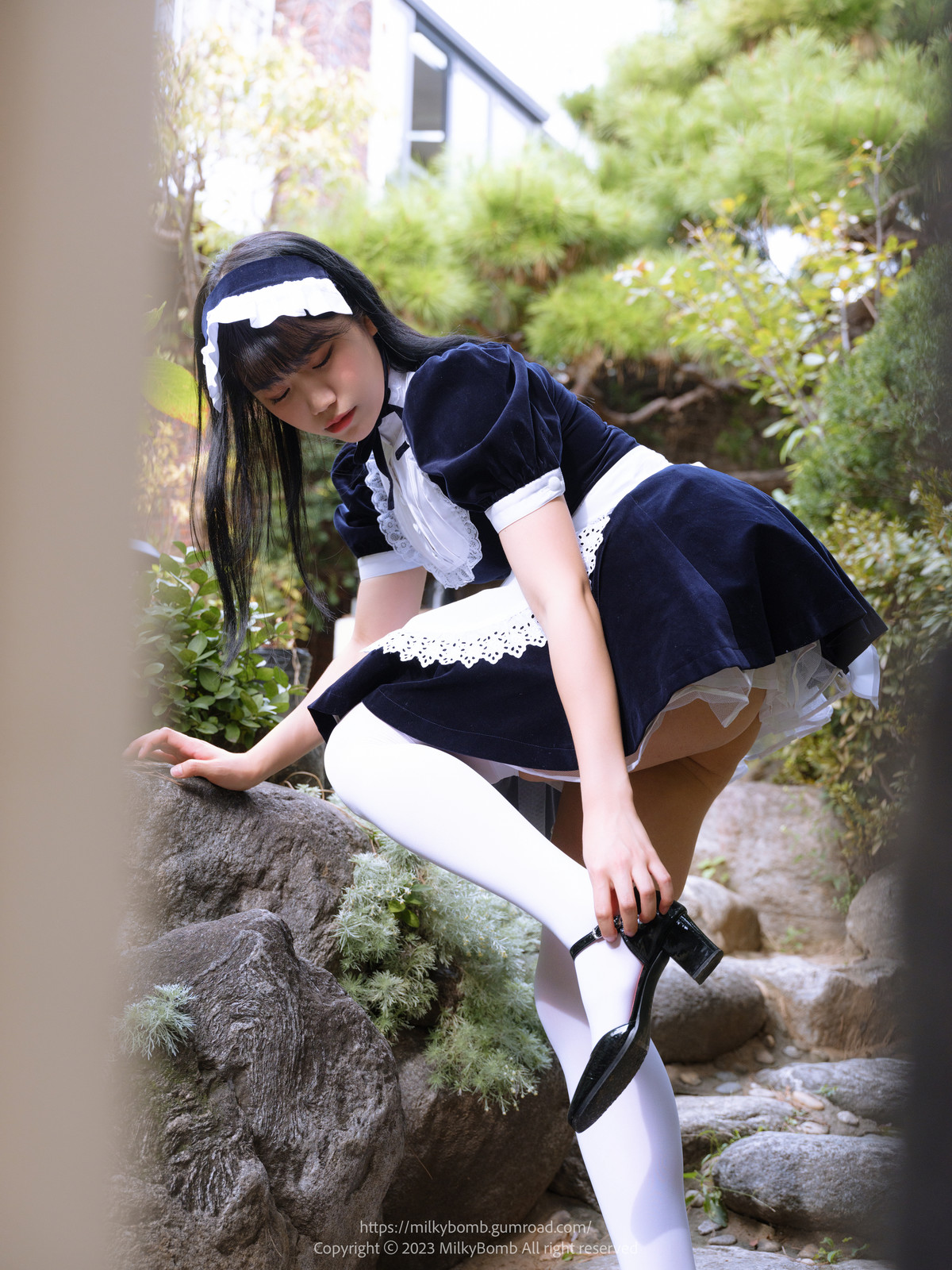 Yui 유이, [MilkyBomb] Maid Set.03の写真 17