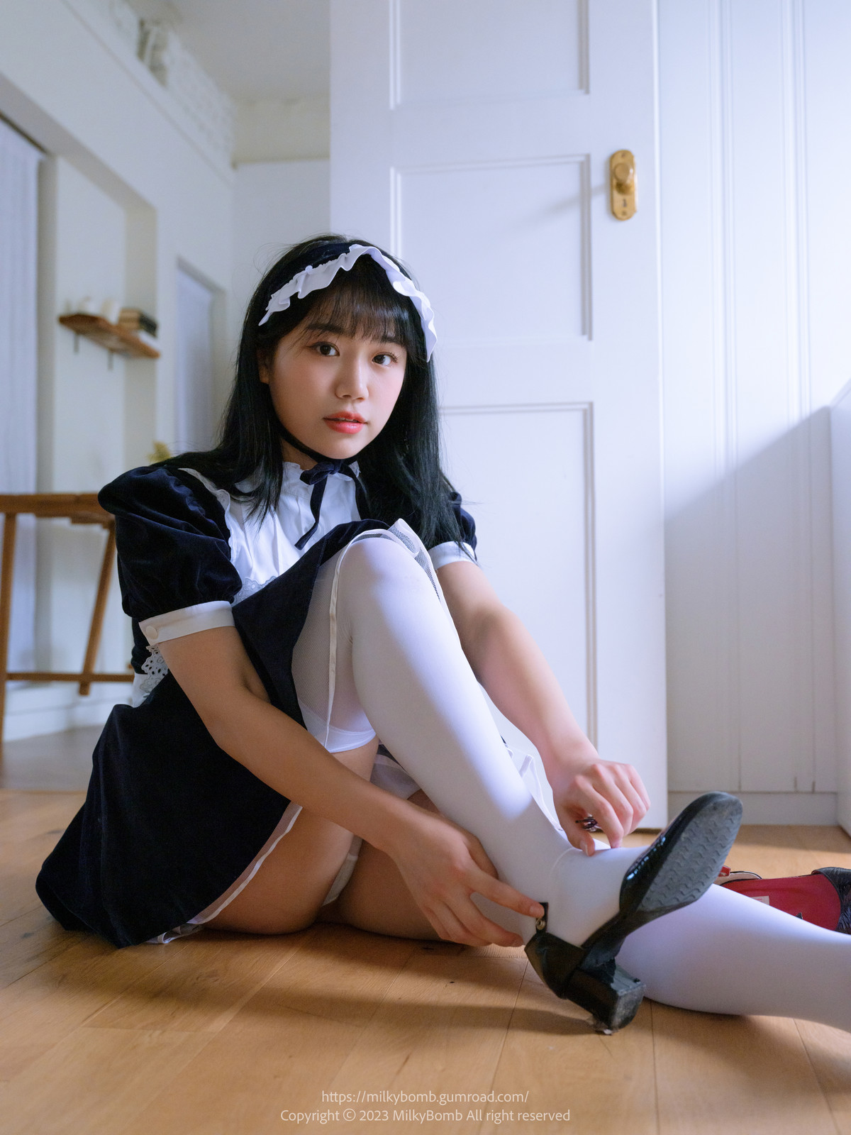 Yui 유이, [MilkyBomb] Maid Set.03の写真 21