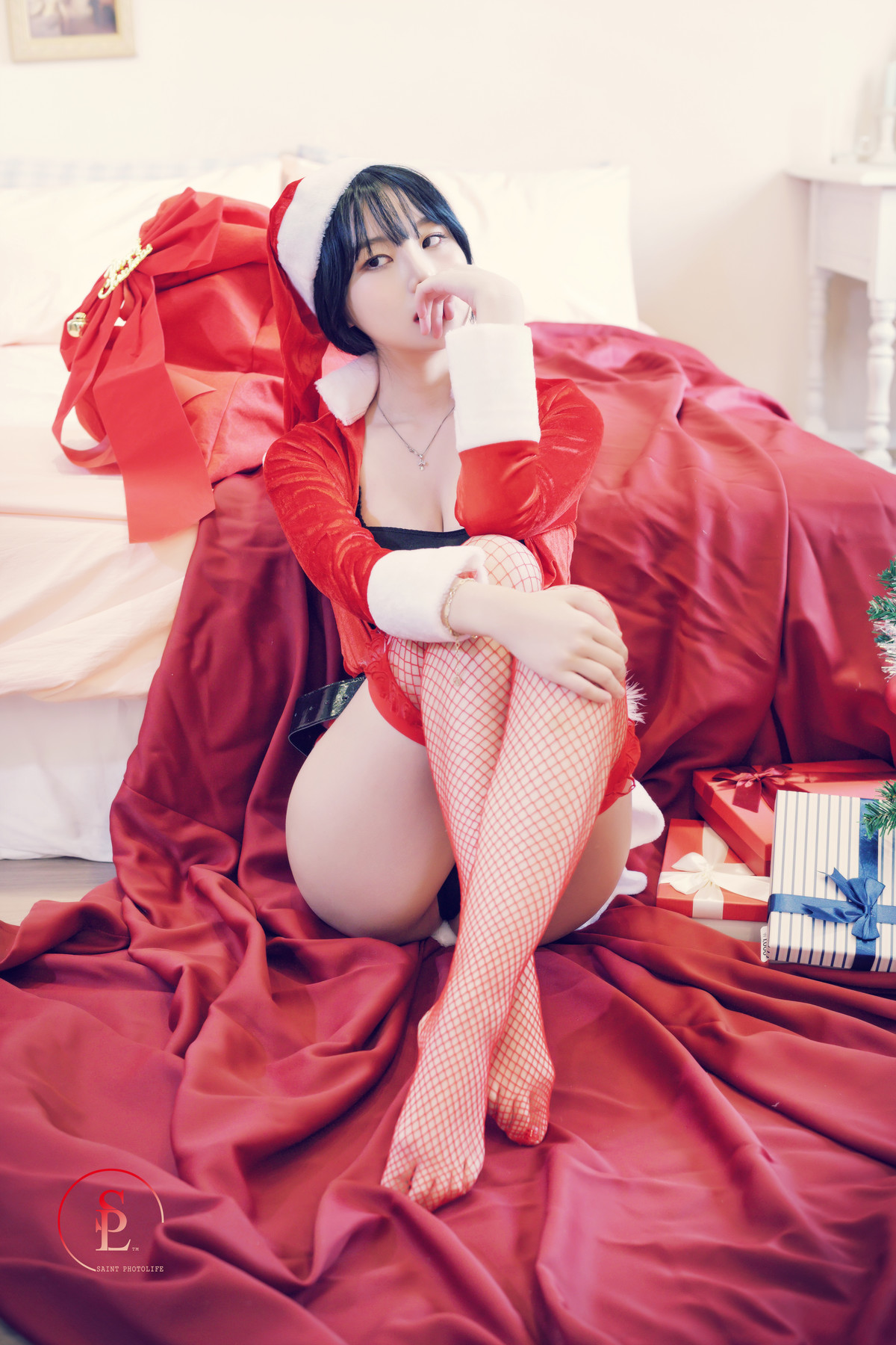Yuna 유나, [SAINT Photolife] Merry Yuna’s Xmas Set.01の写真 8