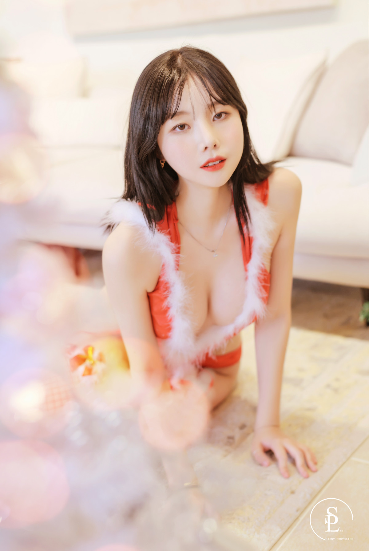 Yuna 유나, [SAINT Photolife] Merry Yuna’s Xmas Set.02の写真 5