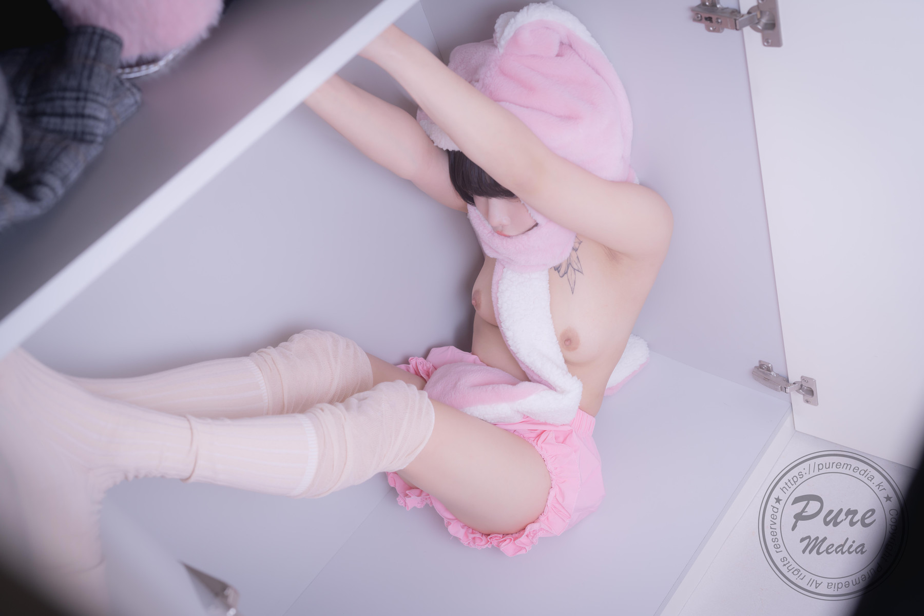 Jelly 젤리, [PURE MEDIA] Vol.266 Cutie Rabbit & Pink Hole Set.02の写真 36