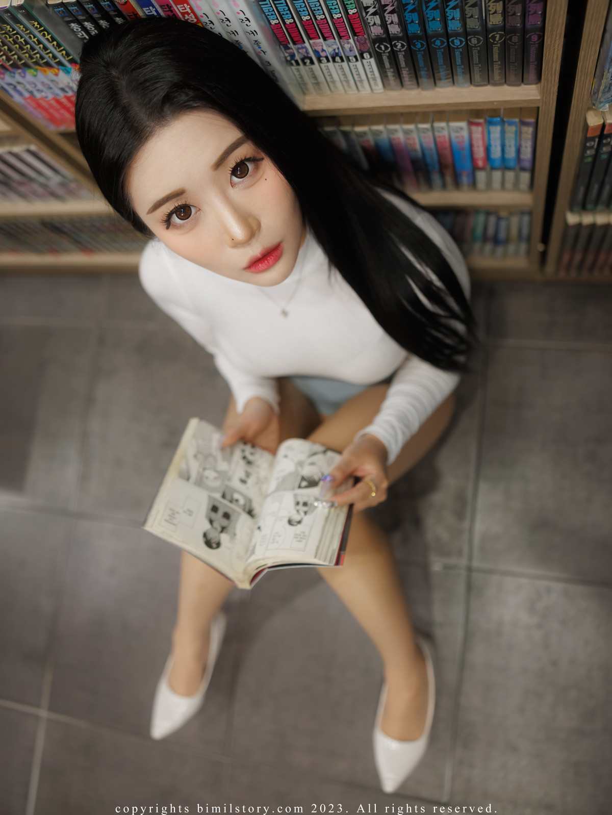 Jeong Bomi 정보미, [Bimilstory] Part-timer Girl at a Comic Book Cafe Set.01の写真 6