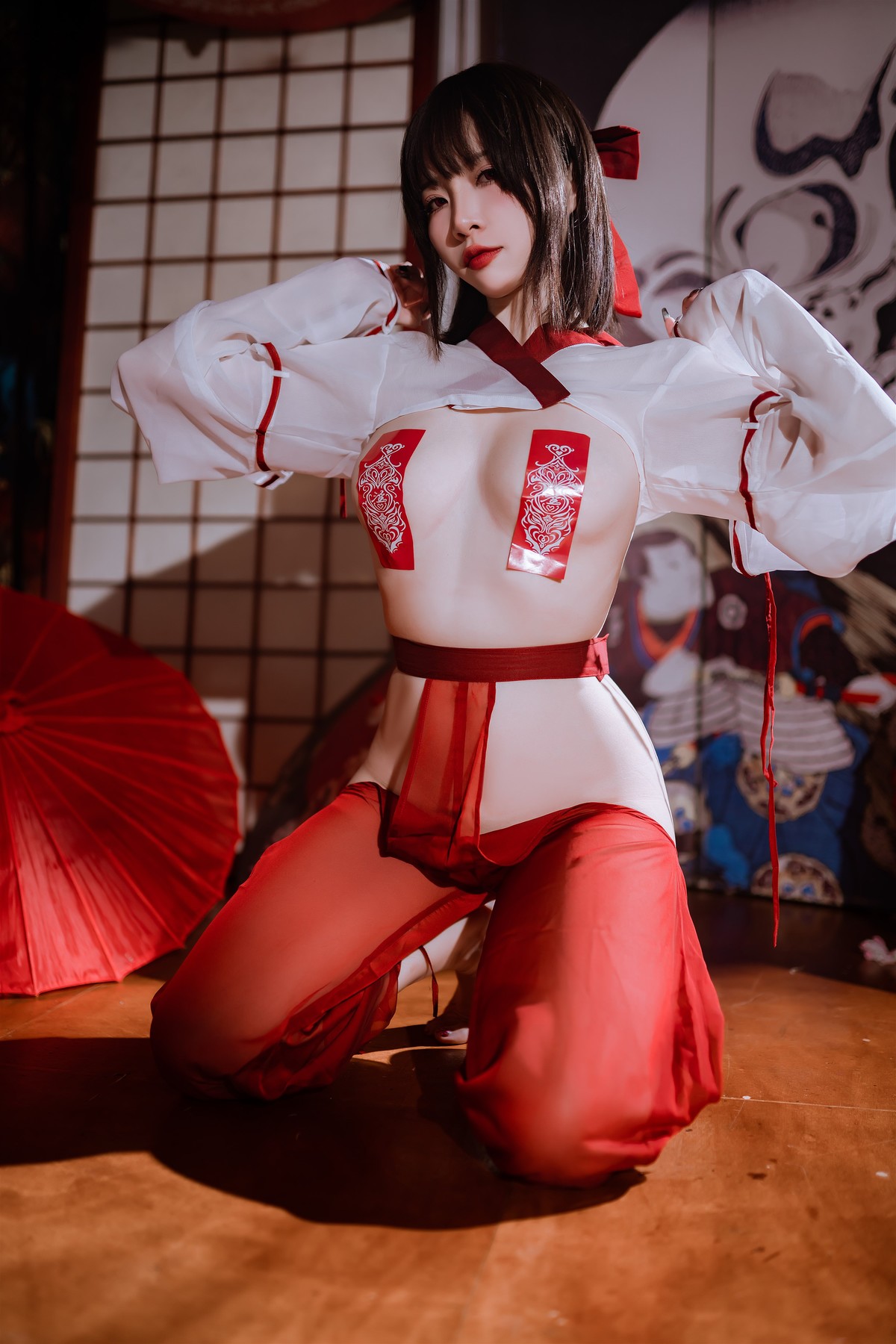 Cosplay 二佐Nisa 私房巫女の写真 8