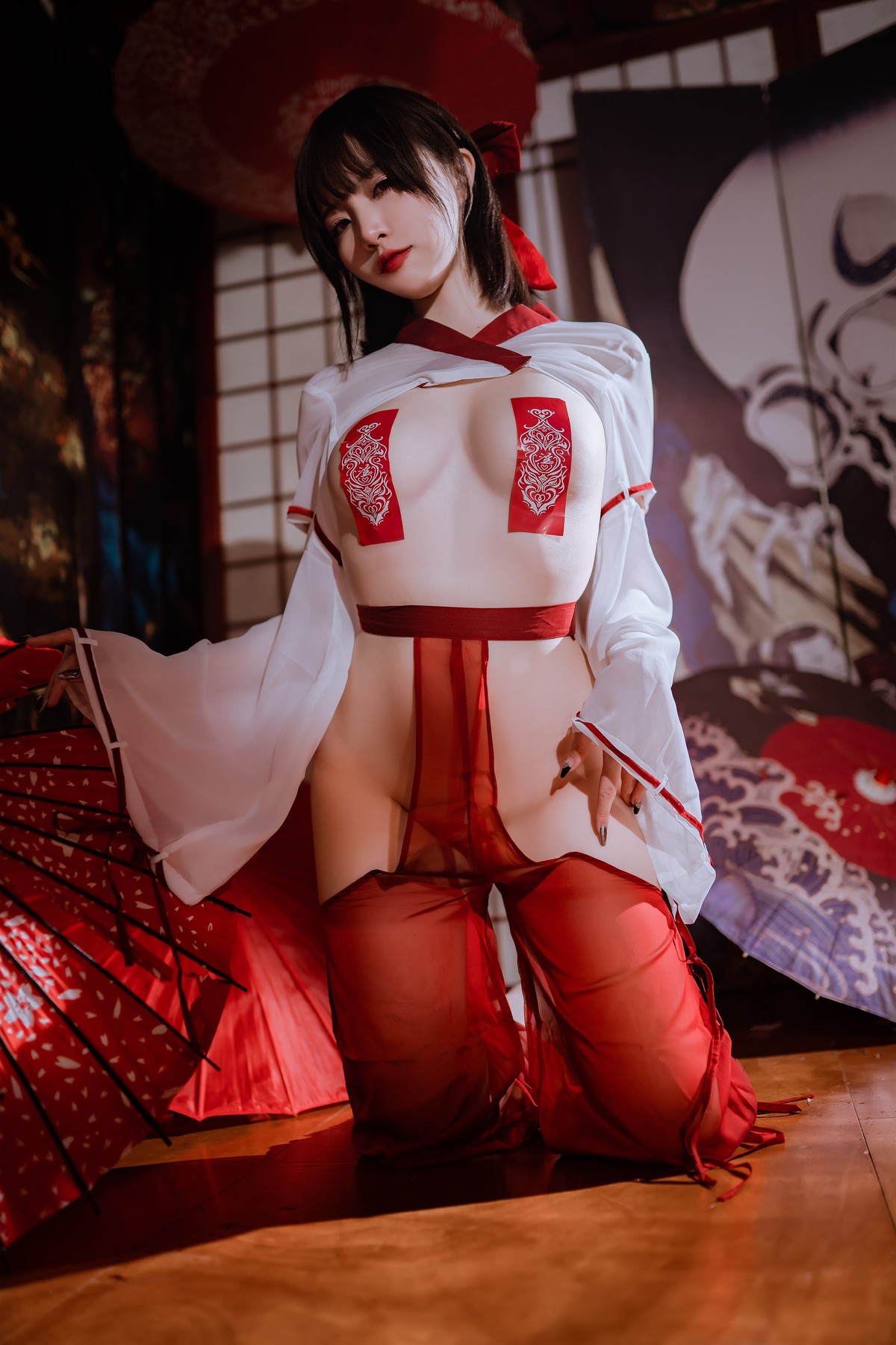 Cosplay 二佐Nisa 私房巫女の写真 23