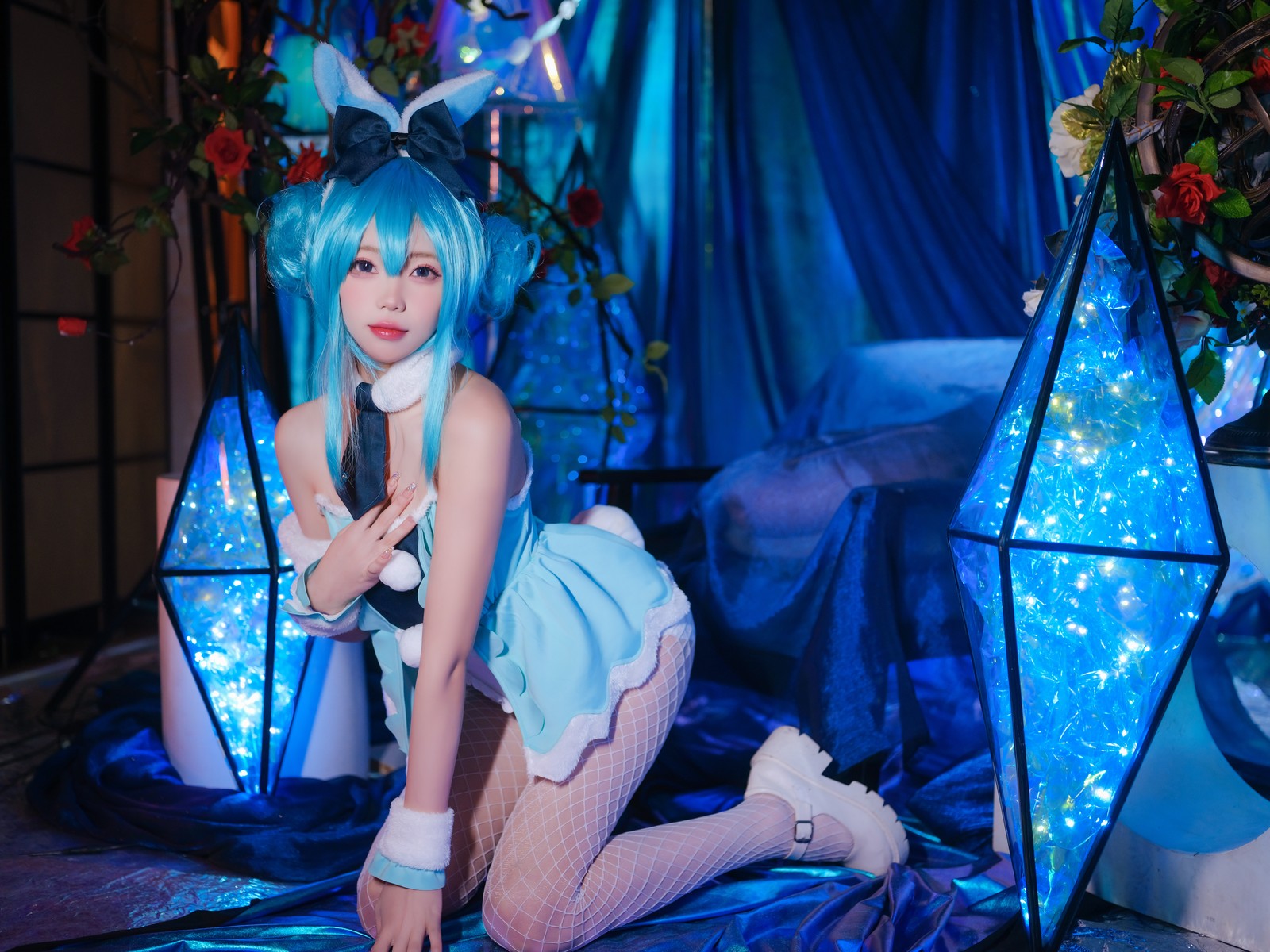 Cosplay 黏黏团子兔 恶毒兔女郎の写真 31
