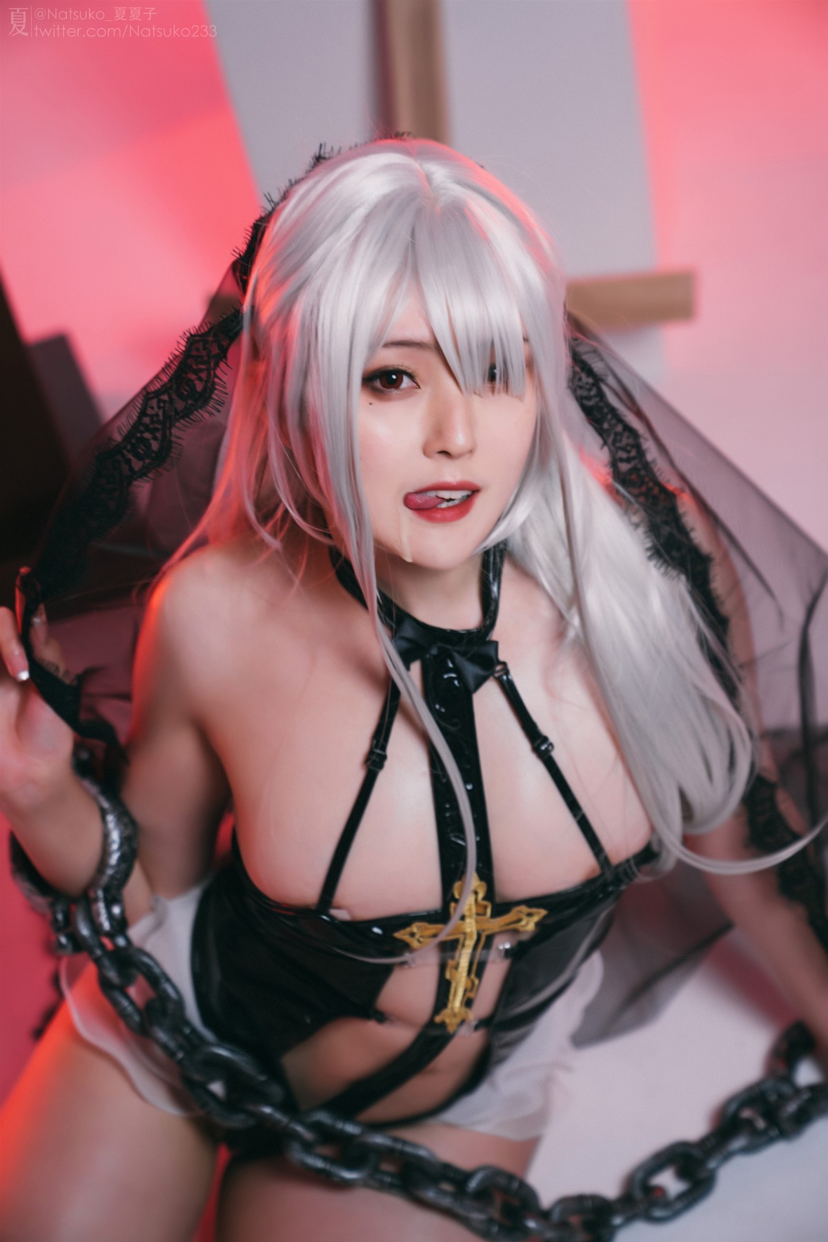Cosplay Natsuko夏夏子 反差修女の写真 38