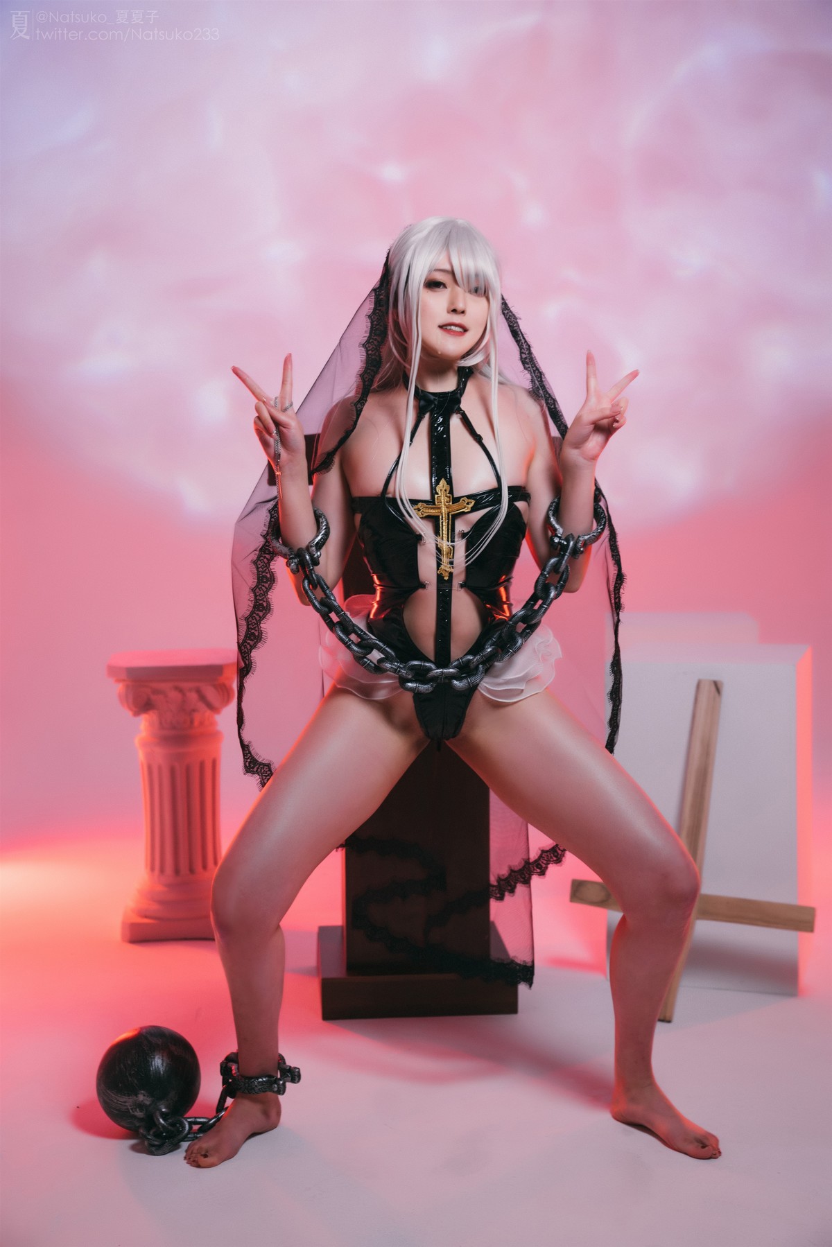 Cosplay Natsuko夏夏子 反差修女の写真 40