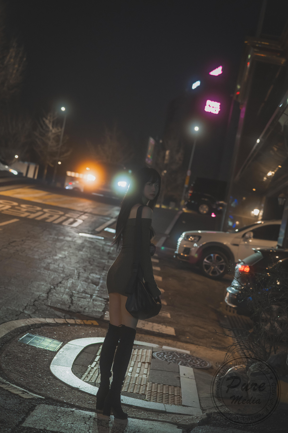 Hina 히나, [PURE MEDIA] Vol.267 Black Out Slutty Girl Set.02の写真 2