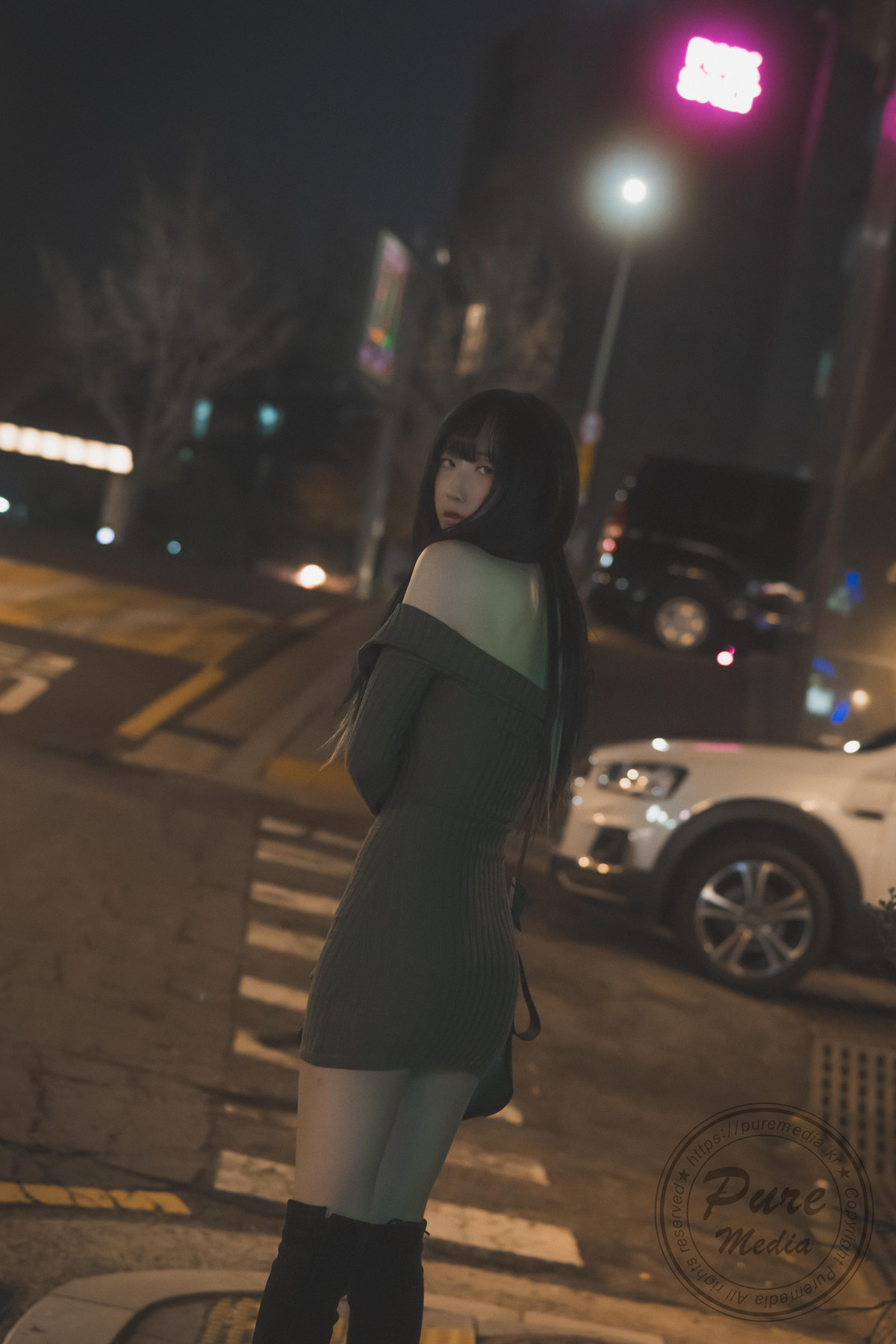 Hina 히나, [PURE MEDIA] Vol.267 Black Out Slutty Girl Set.02の写真 3