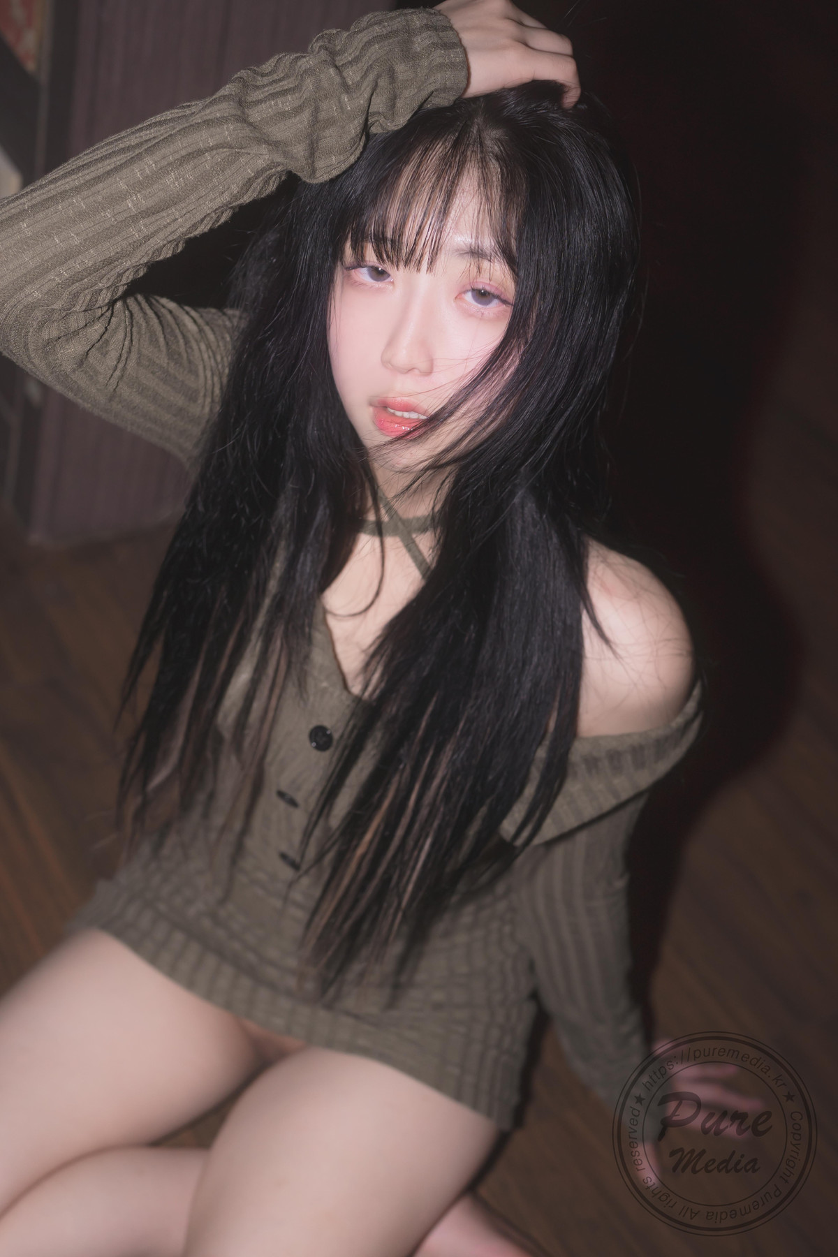 Hina 히나, [PURE MEDIA] Vol.267 Black Out Slutty Girl Set.02の写真 19