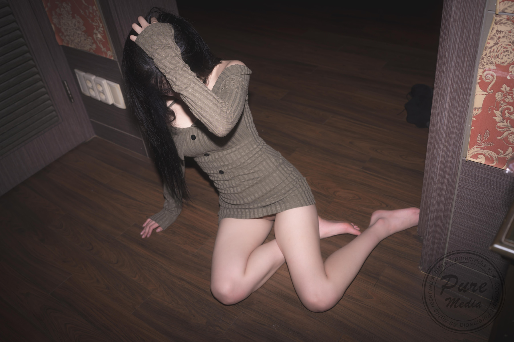 Hina 히나, [PURE MEDIA] Vol.267 Black Out Slutty Girl Set.02の写真 20