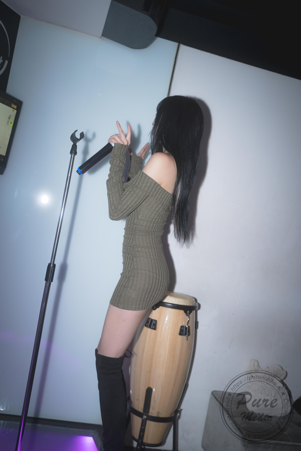 Hina 히나, [PURE MEDIA] Vol.267 Black Out Slutty Girl Set.03の写真 11