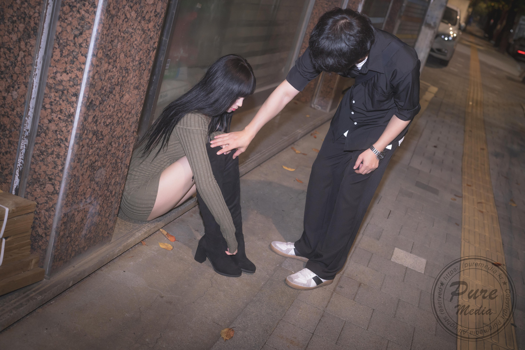 Hina 히나, [PURE MEDIA] Vol.267 Black Out Slutty Girl Set.04の写真 13