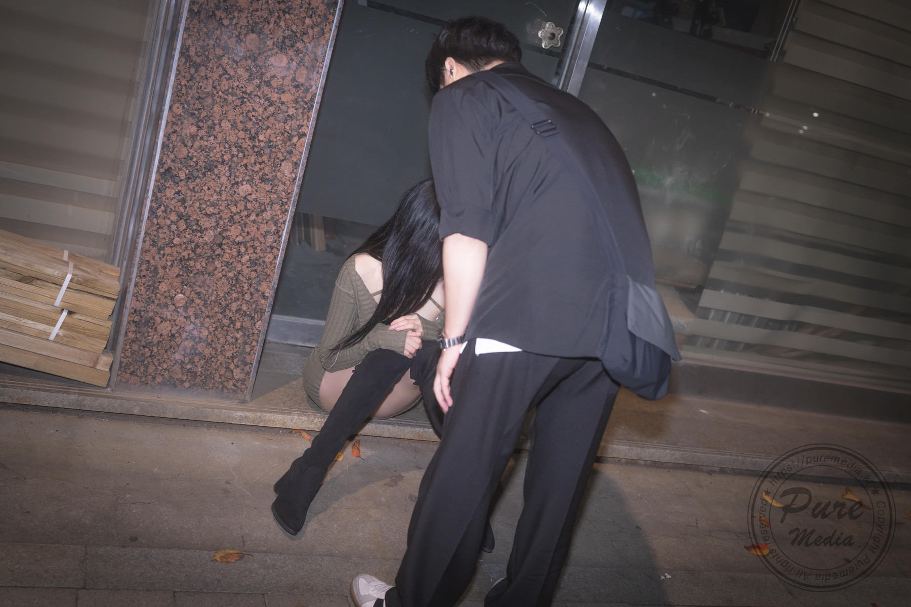 Hina 히나, [PURE MEDIA] Vol.267 Black Out Slutty Girl Set.04の写真 14