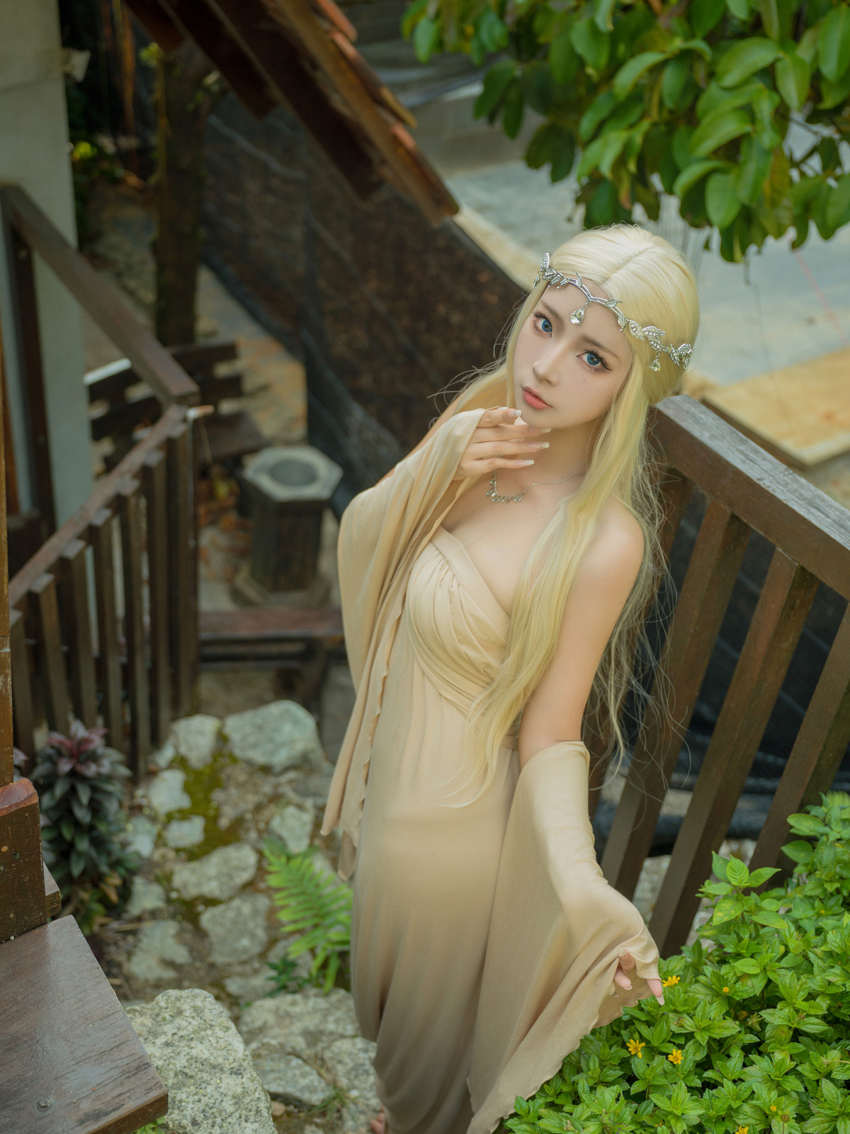 Cosplay Yuuhui玉汇 埃尔夫伍德绿 Set.01の写真 6