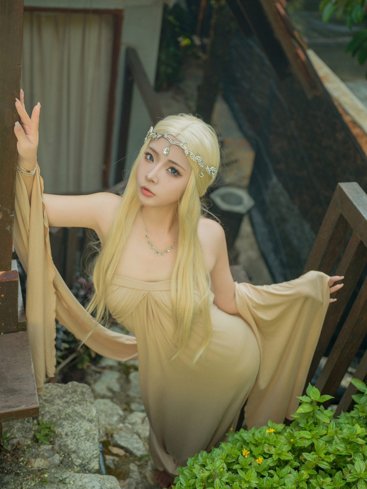 Cosplay Yuuhui玉汇 埃尔夫伍德绿 Set.01の写真 7