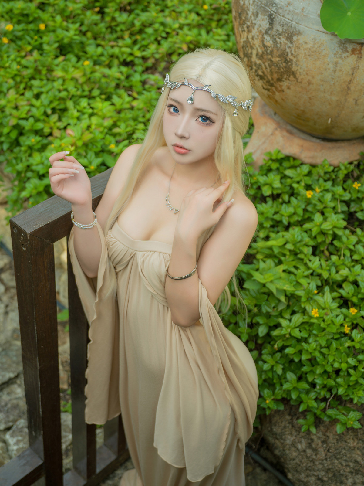 Cosplay Yuuhui玉汇 埃尔夫伍德绿 Set.01の写真 9