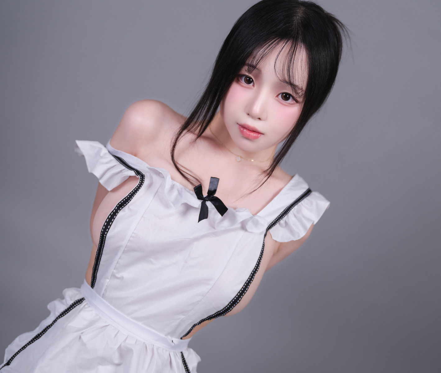 WooU 우유, [Glamarchive] Vol.14 MAID UNIFORMの写真 3