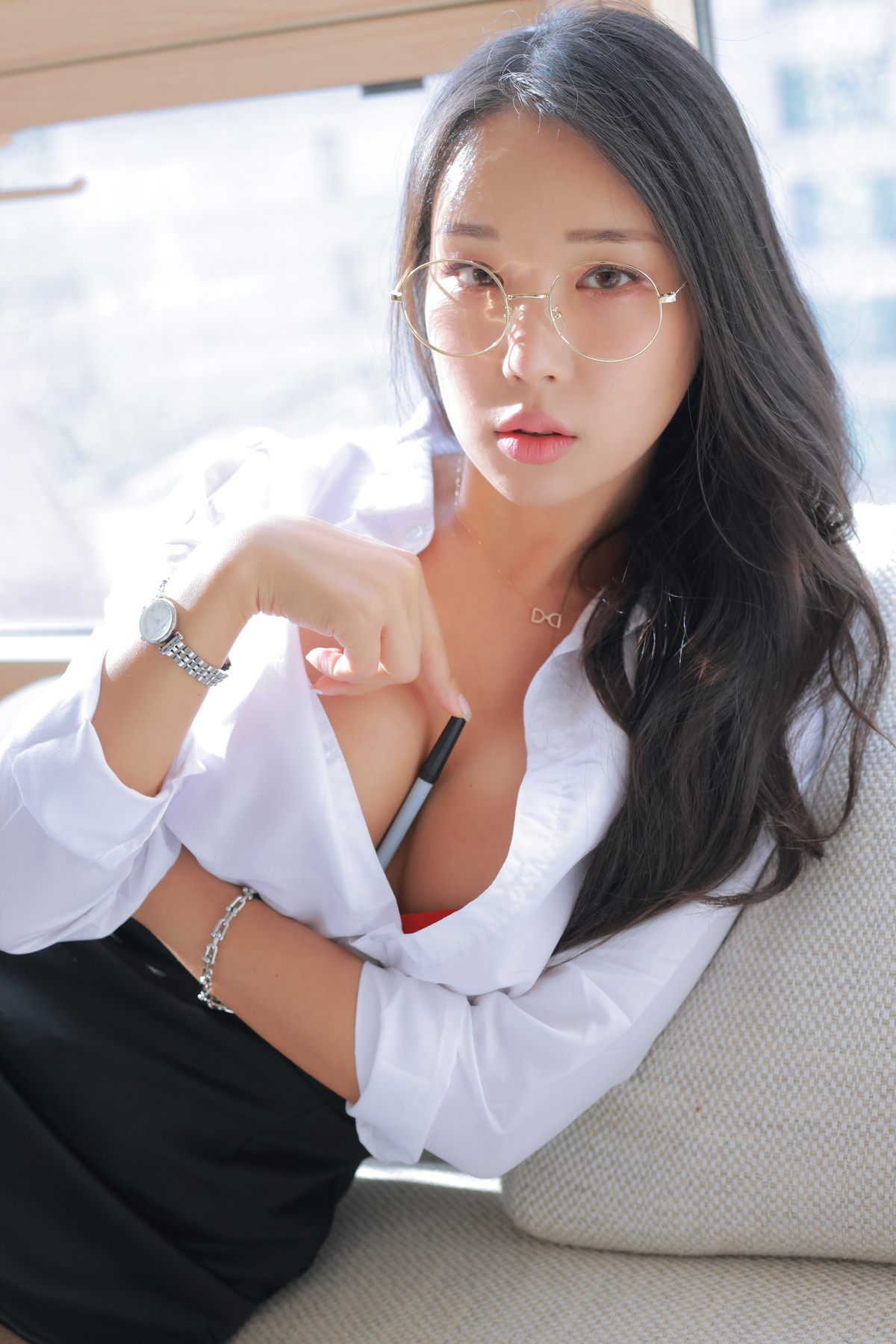 Coco 수민, [Patreon] Office Red Set.02の写真 11