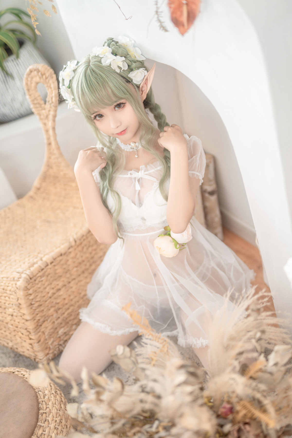 Cosplay 蠢沫沫Chunmomo 《尖耳国度》绿精灵の写真 2