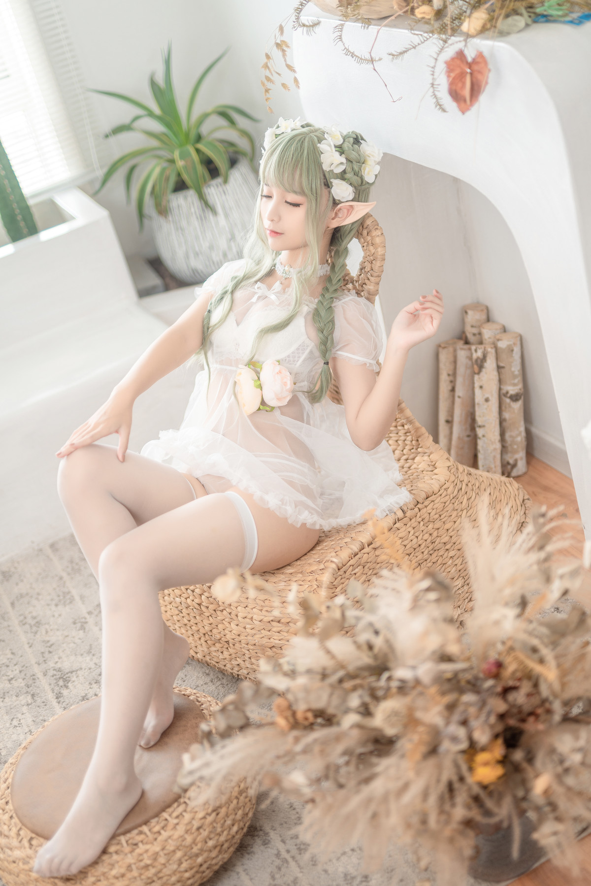 Cosplay 蠢沫沫Chunmomo 《尖耳国度》绿精灵の写真 3