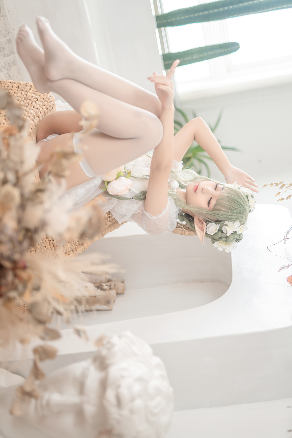 Cosplay 蠢沫沫Chunmomo 《尖耳国度》绿精灵の写真 4