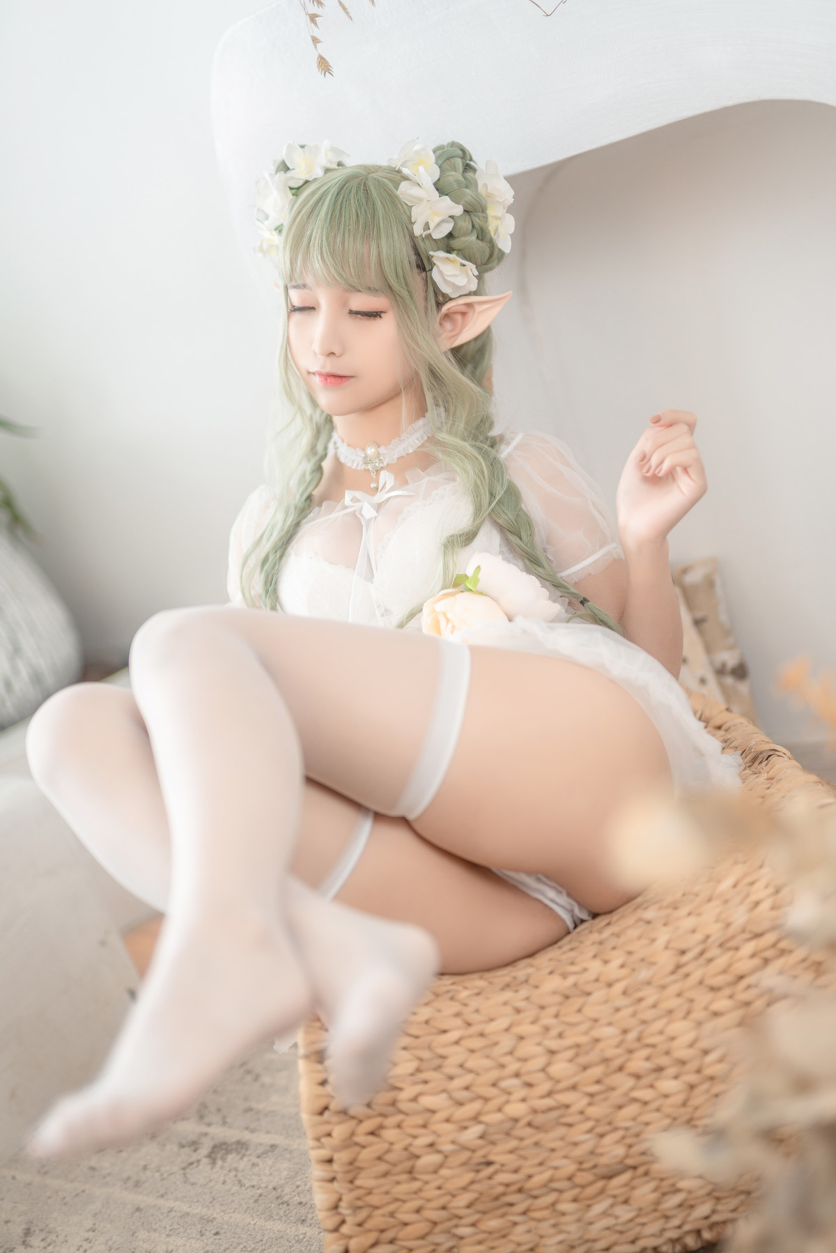 Cosplay 蠢沫沫Chunmomo 《尖耳国度》绿精灵の写真 9