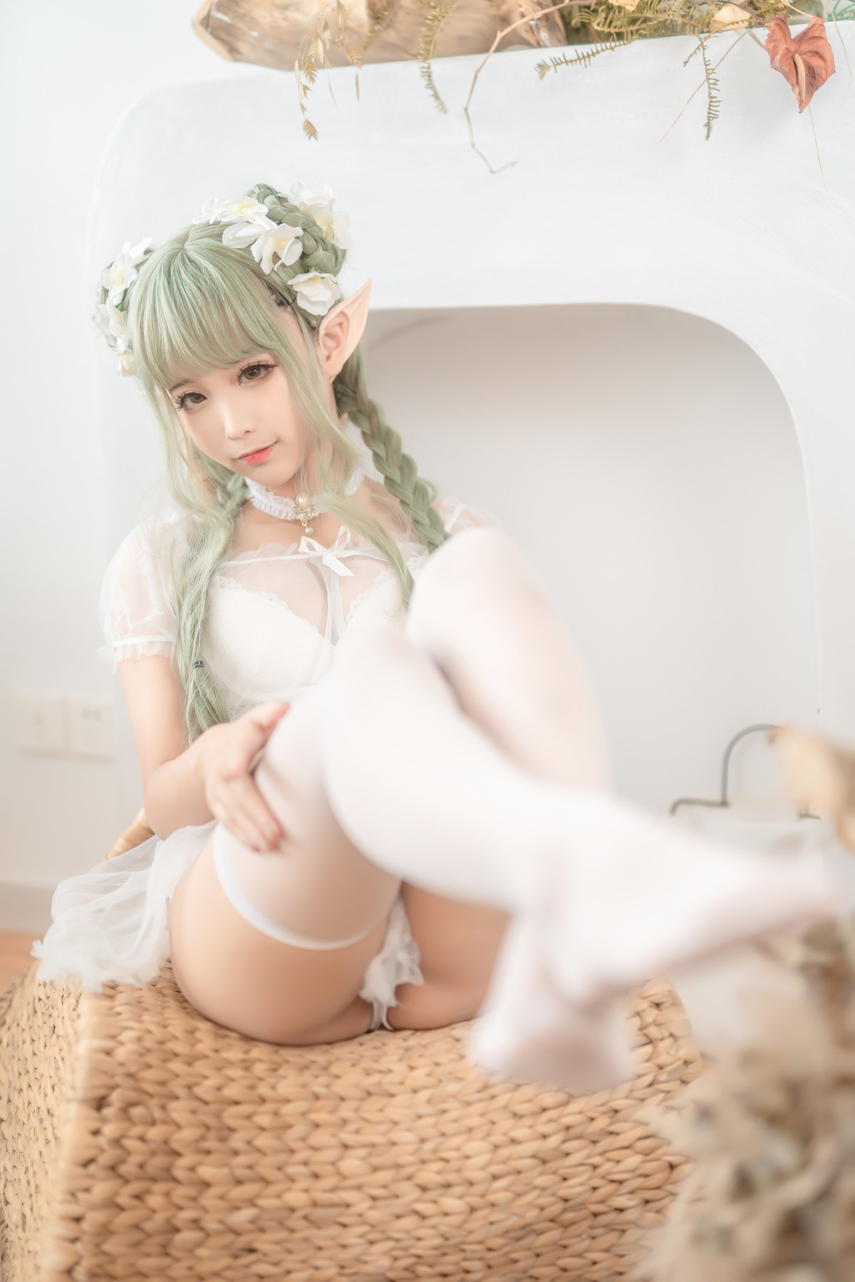 Cosplay 蠢沫沫Chunmomo 《尖耳国度》绿精灵の写真 16