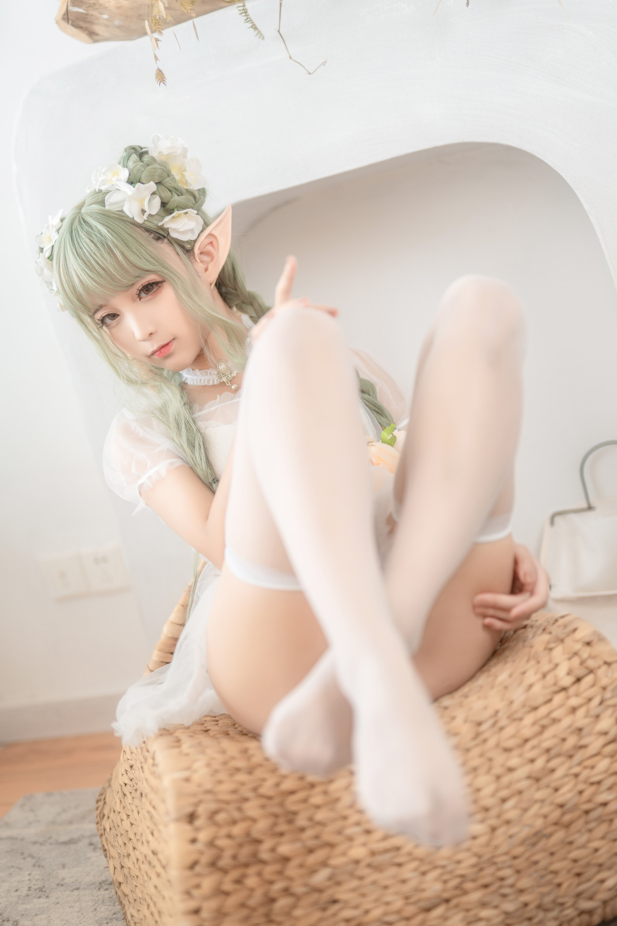Cosplay 蠢沫沫Chunmomo 《尖耳国度》绿精灵の写真 17