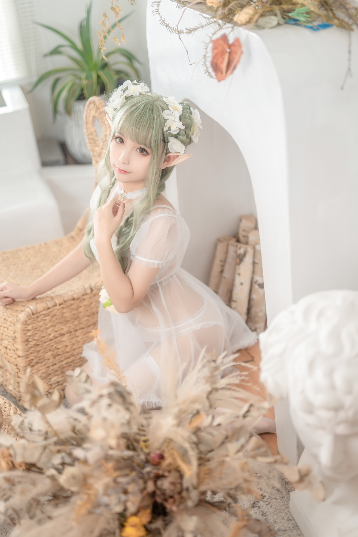 Cosplay 蠢沫沫Chunmomo 《尖耳国度》绿精灵の写真 18