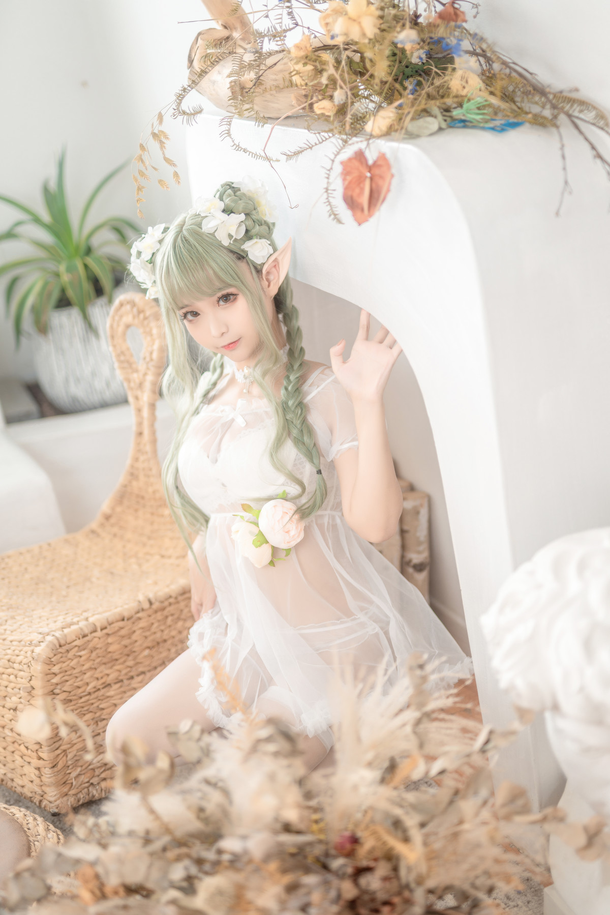 Cosplay 蠢沫沫Chunmomo 《尖耳国度》绿精灵の写真 29