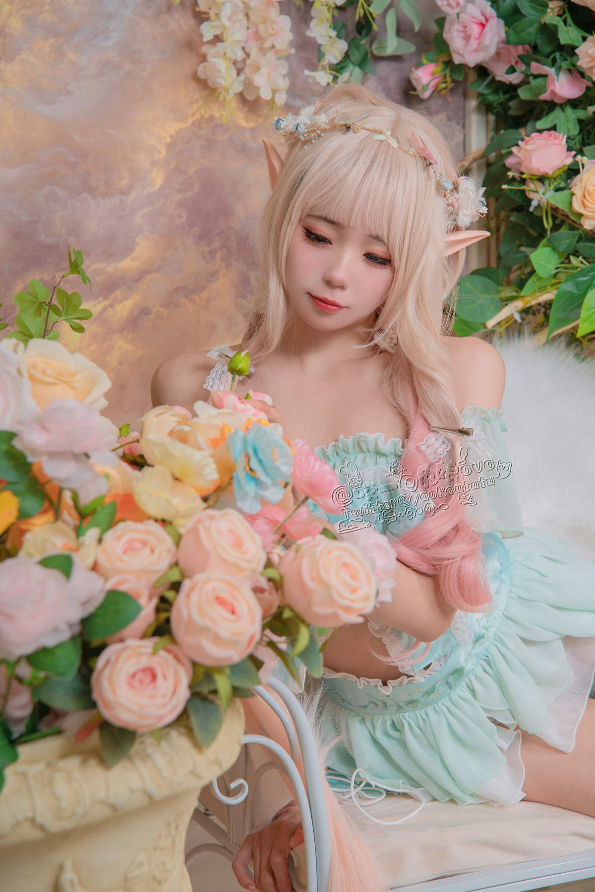 Cosplay 黏黏团子兔 豌豆公主的秘密花房の写真 6