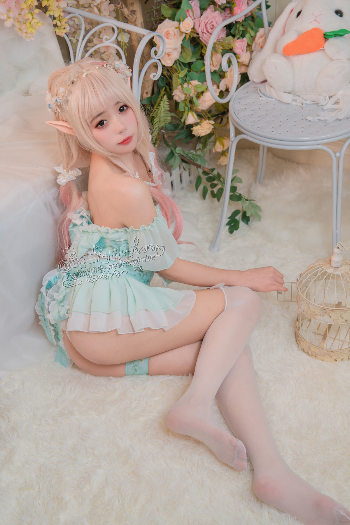 Cosplay 黏黏团子兔 豌豆公主的秘密花房の写真 10